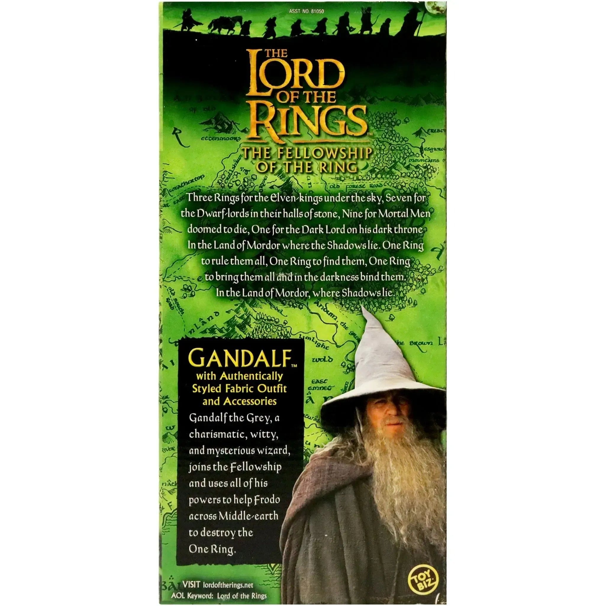 Toy Biz The Lord of the Rings [The Fellowship of the Ring] - Gandalf with Authentically Styled Fabric Outfit Action Figure (12") - Toy Biz - Special Edition Collector Series - (2001)