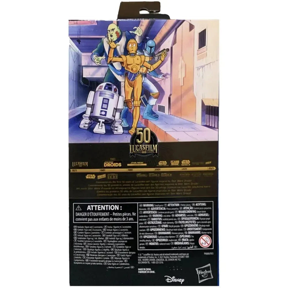 Hasbro Star Wars: DROIDS [The Adventures of R2 - D2 and C - 3PO] - Animated Boba Fett Action Figure - Hasbro - Lucasfilm 50th Anniversary Collection - (2021)