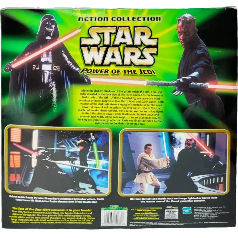 Hasbro Star Wars [Power of the Jedi] - Sith Lords Darth Vader & Darth Maul Action Figure Set (12") - Hasbro (2000)