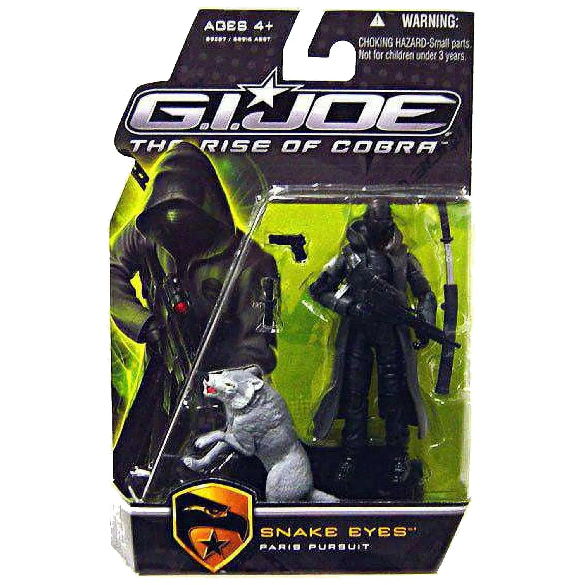 Hasbro G.I. Joe: The Rise of Cobra - Snake Eyes & Timber (Gray) Action Figure - Hasbro - Paris Pursuit Series