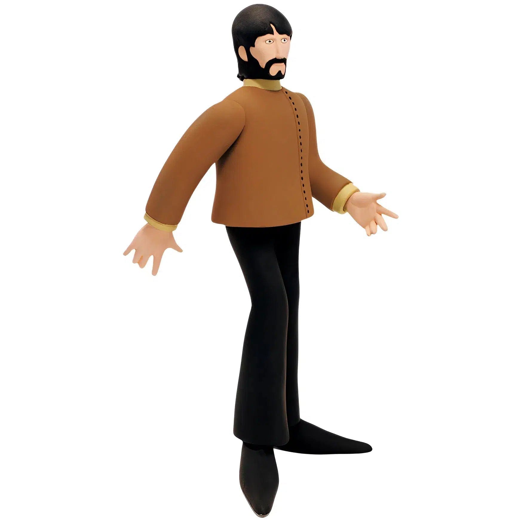 Mcfarlane Toys The Beatles - George Harrison with Yellow Submarine Action Figure (7.5") - McFarlane Toys - Series 1 (1999)