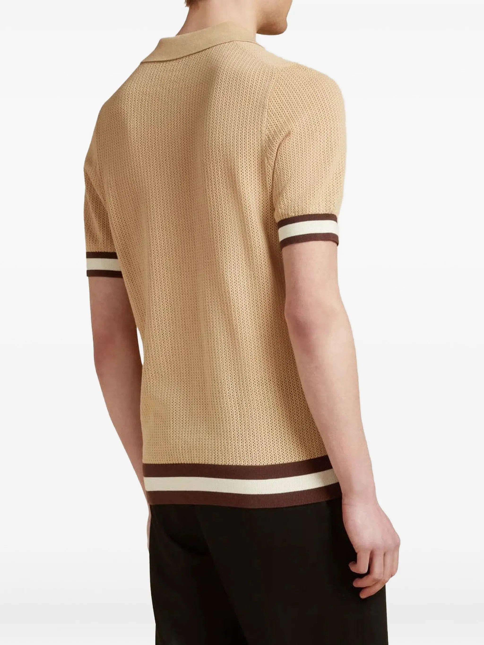 CHÉ Quinn striped - trim polo shirt