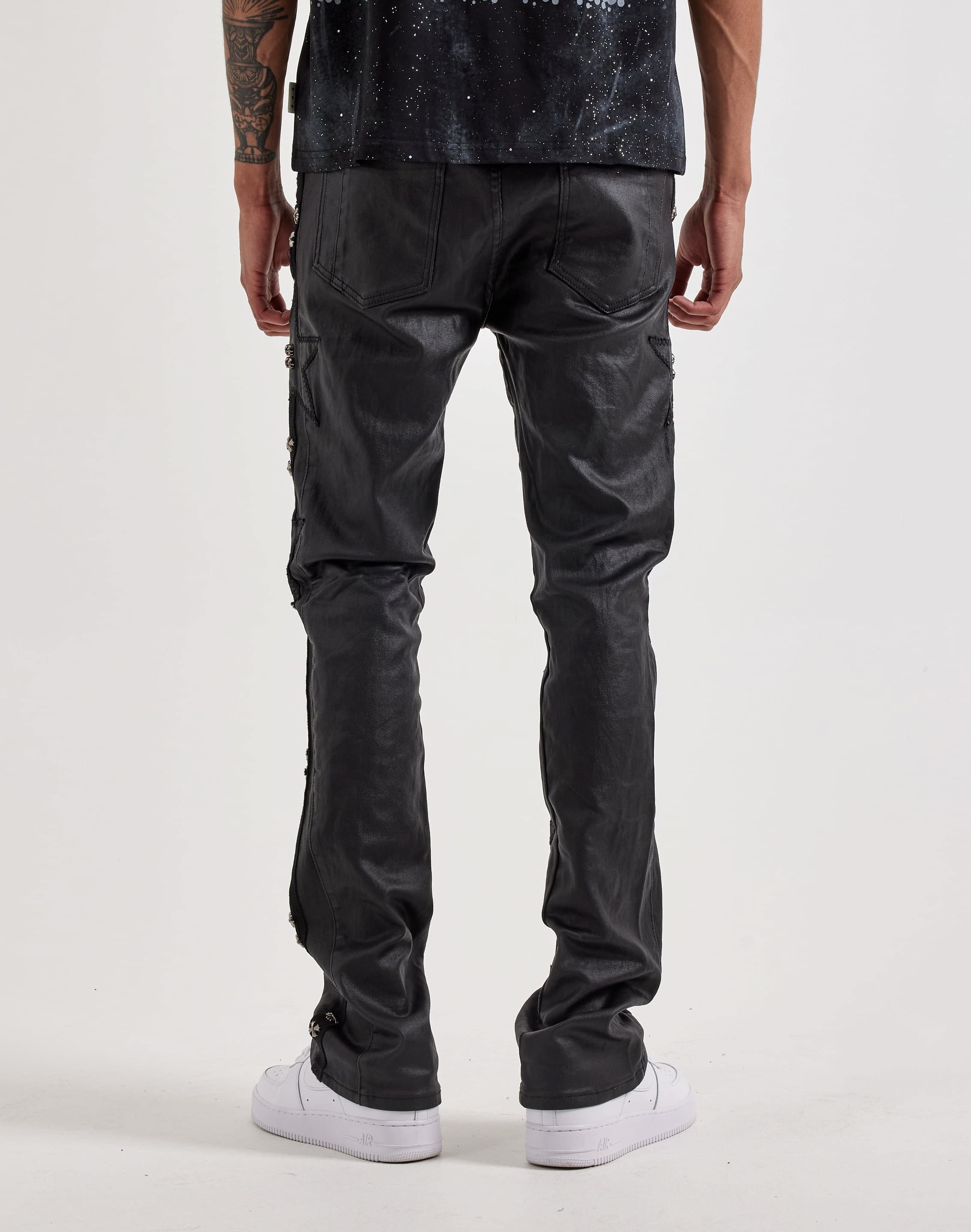Waimea Flare Star Waxed Slim Denim Jeans