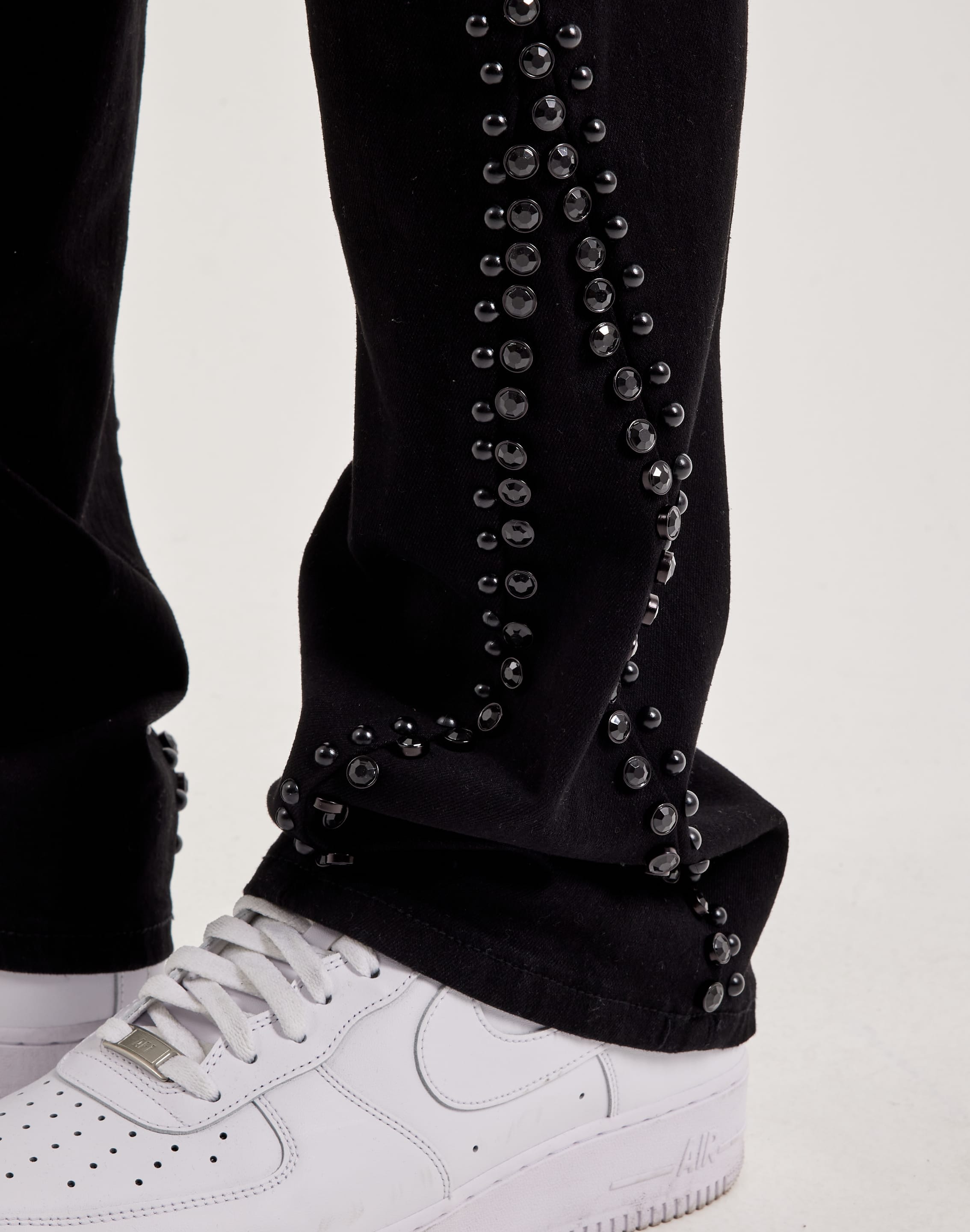 Preme Studded Stacked Denim Jeans
