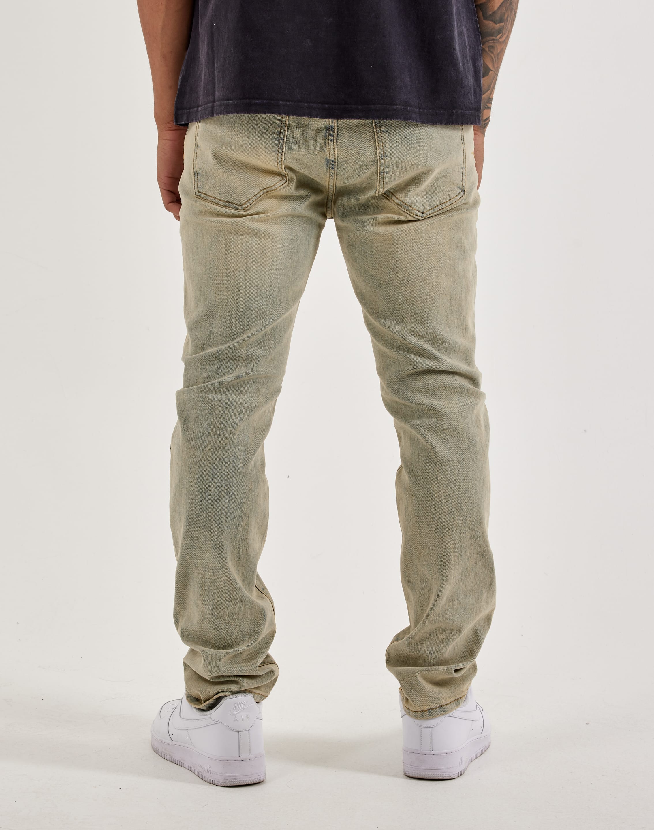 Waimea Slim Cross Overlay Denim Jeans