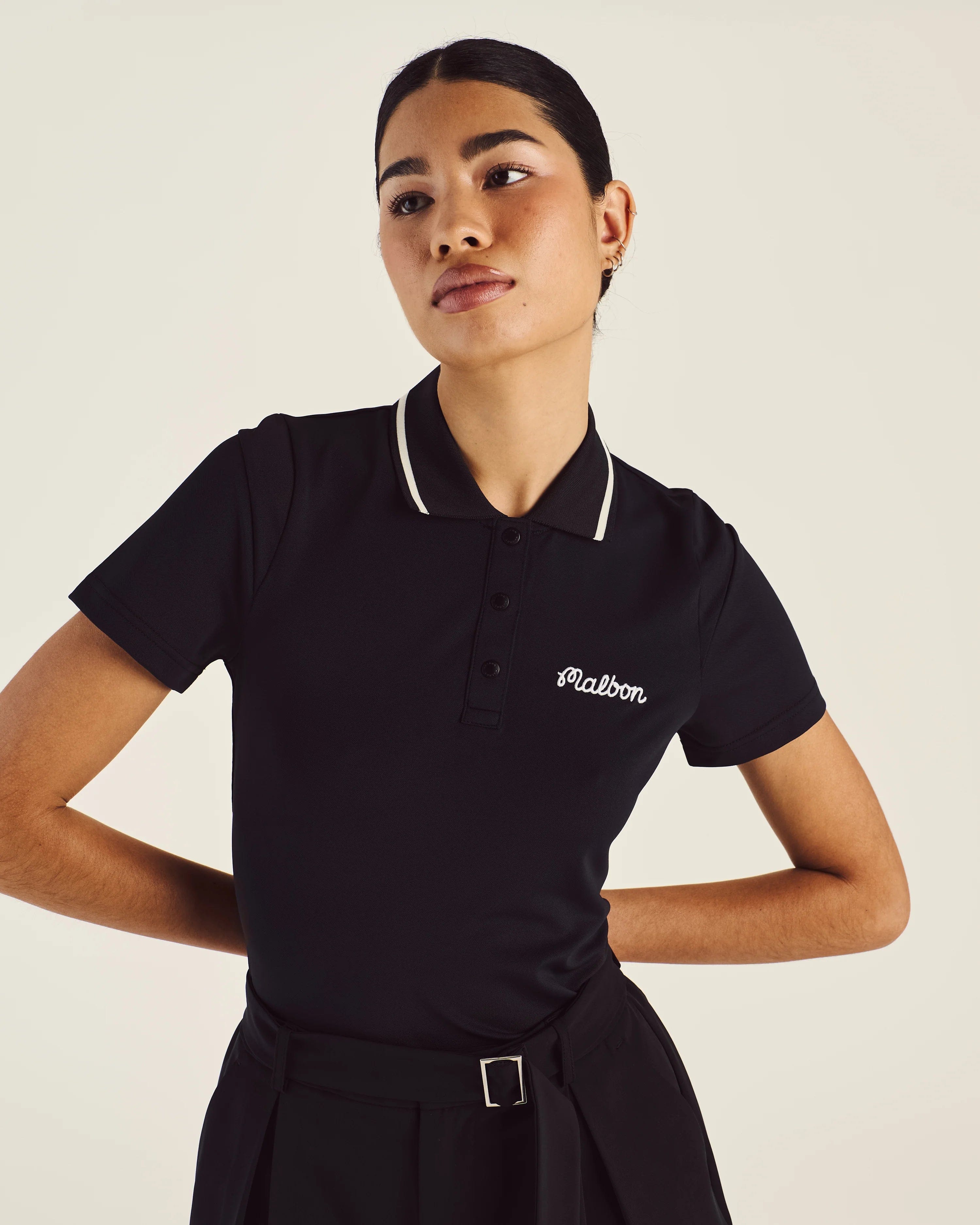 Malbon Golf Women’s Paloma Polo Black