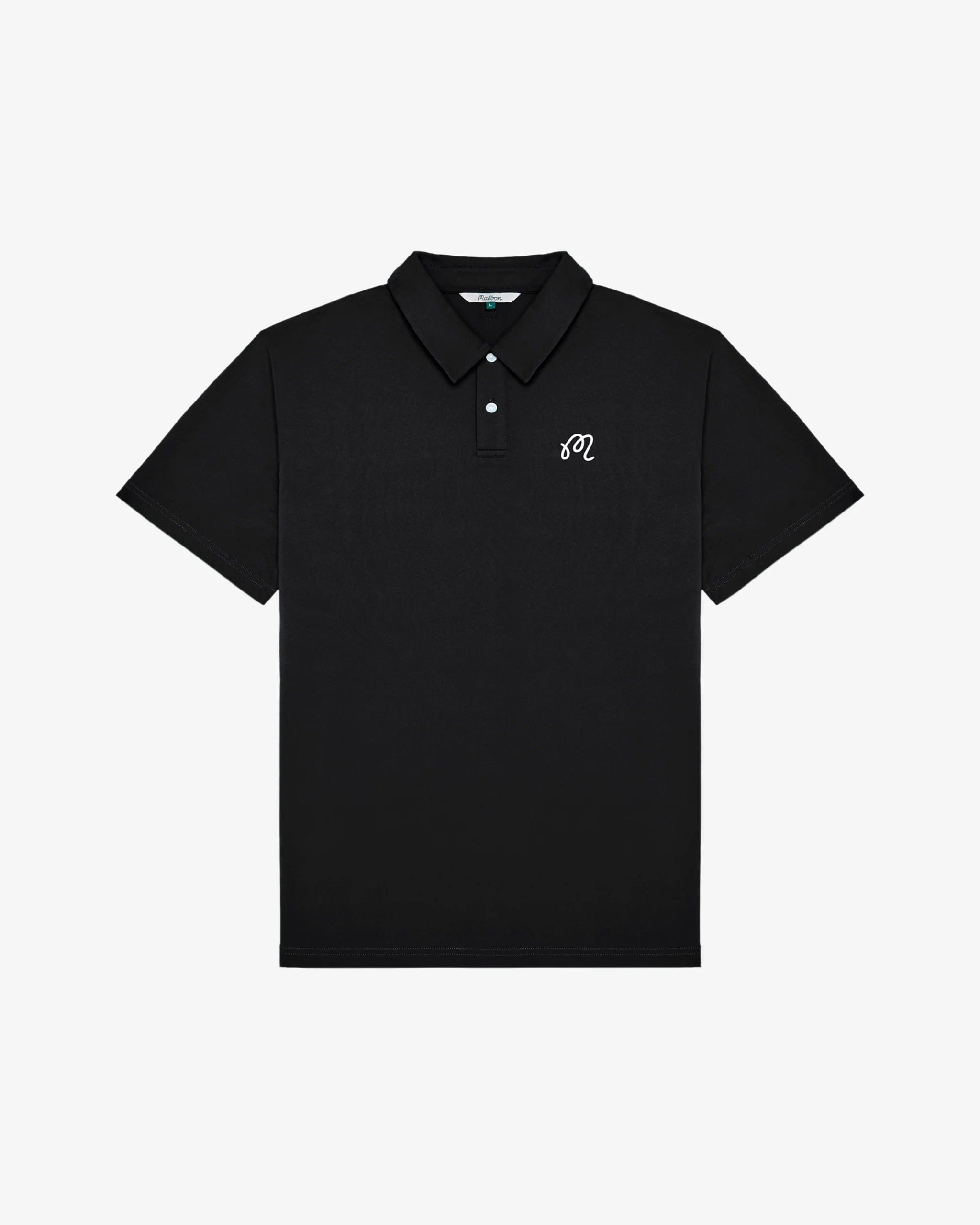 Malbon Golf Fairway Polo Black Polo