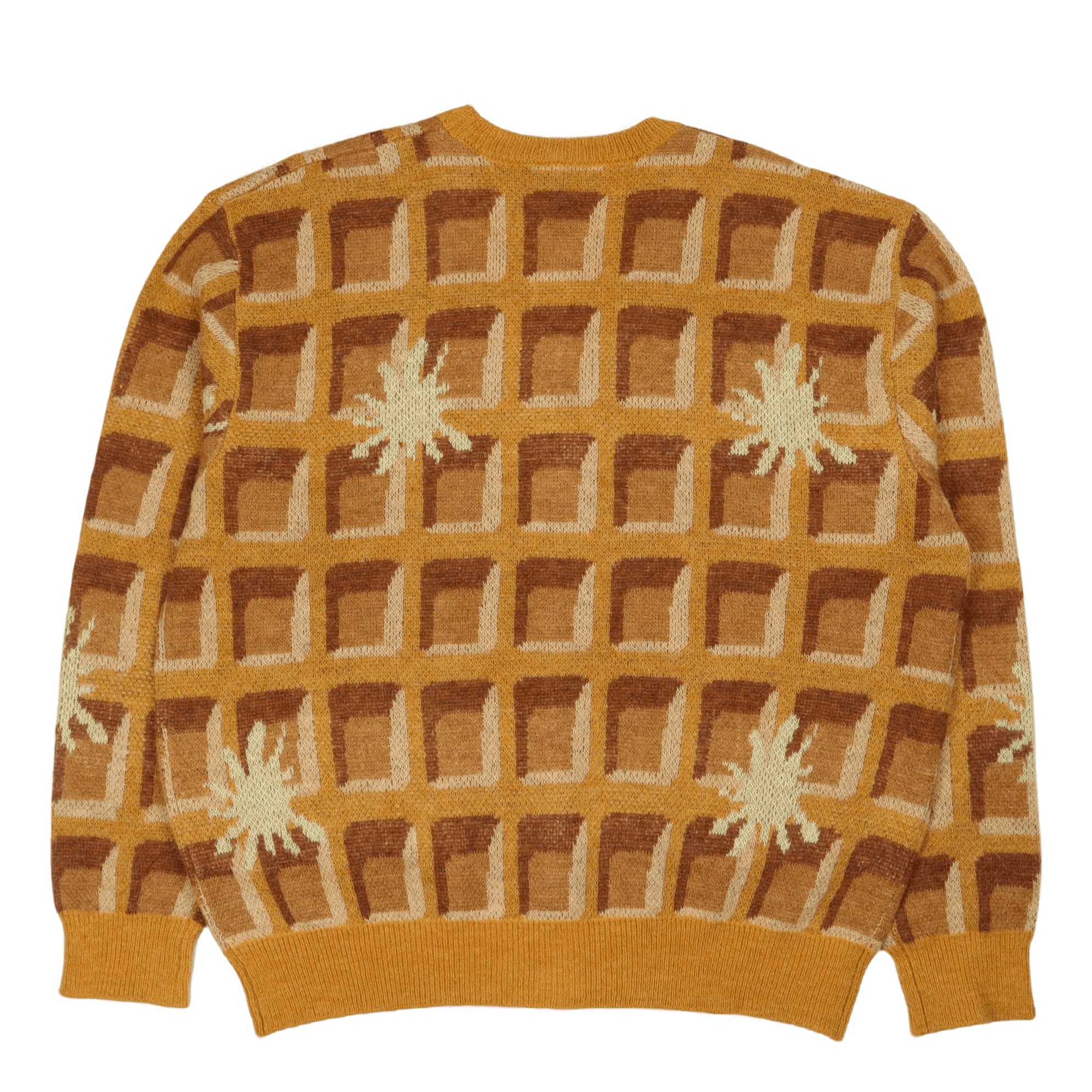 Icecream Waffle Cardigan Waffle Print