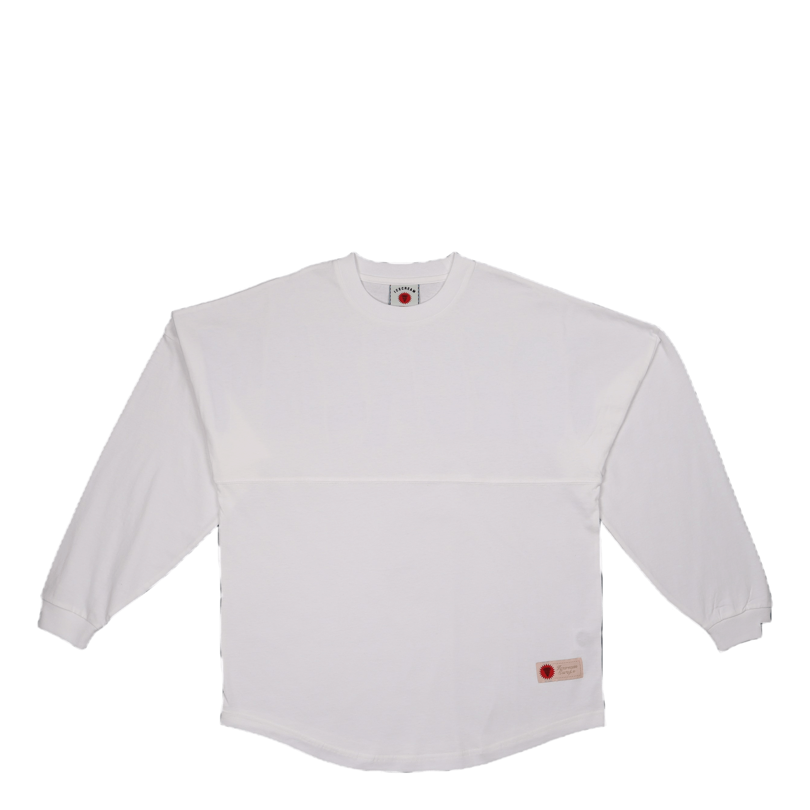 Icecream L/s Baseball T - shirt White