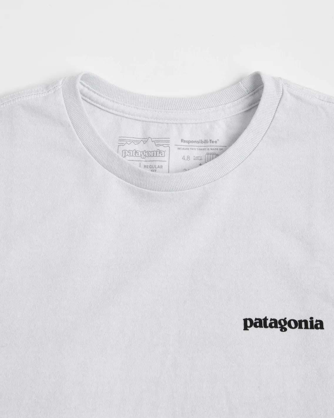 Patagonia - M's P - 6 Logo Responsibili T-Shirt - White