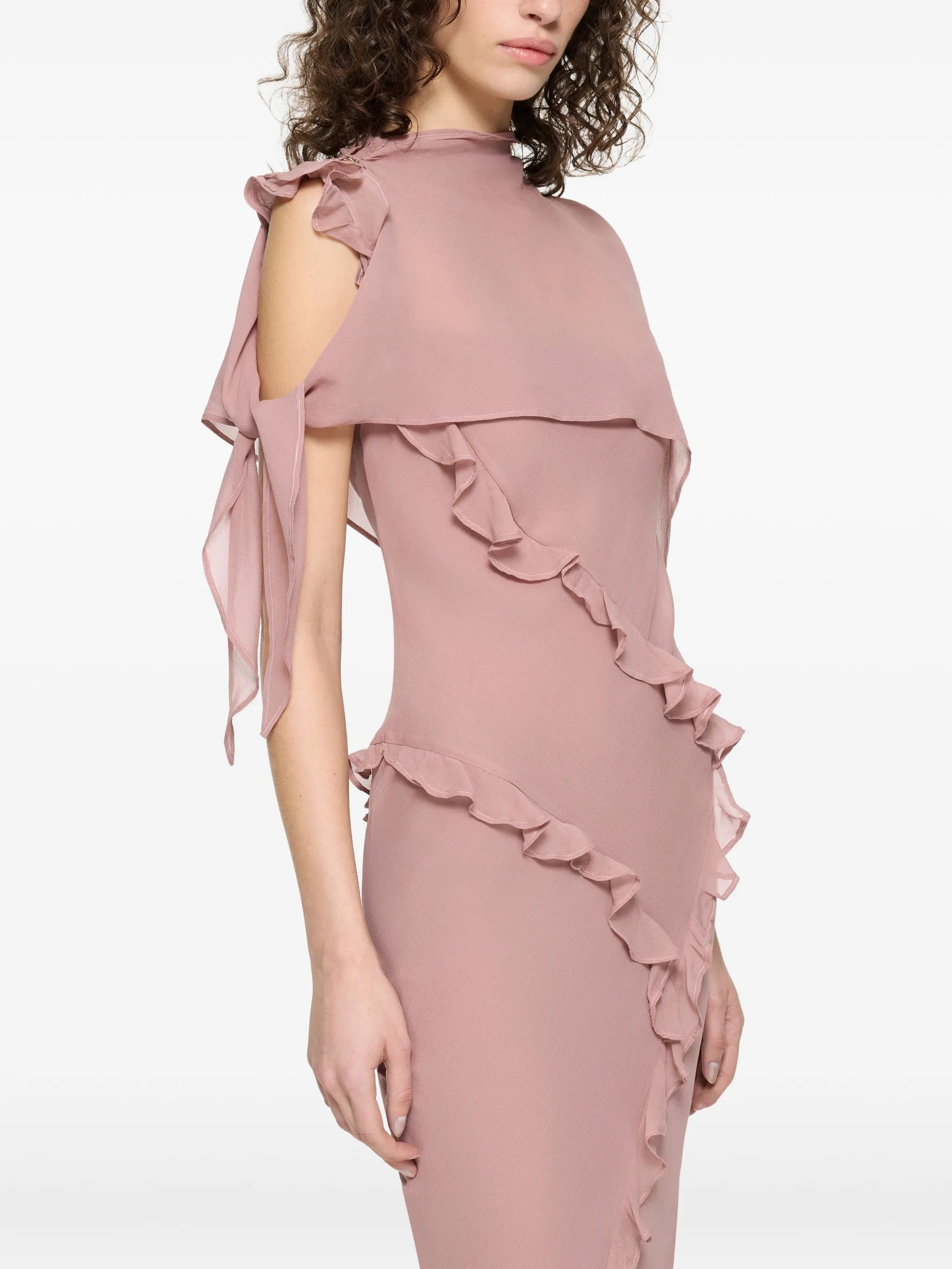 Paris Georgia ruffled maxi dress