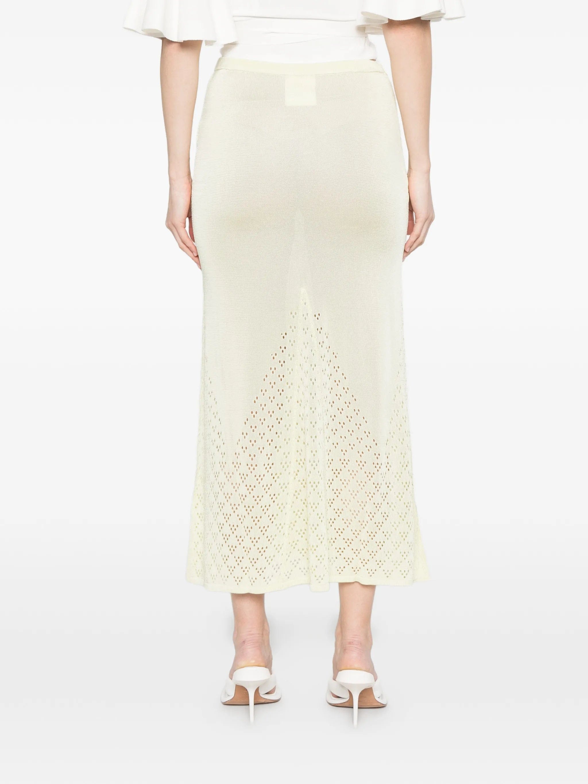 Paris Georgia Amelia openwork midi skirt