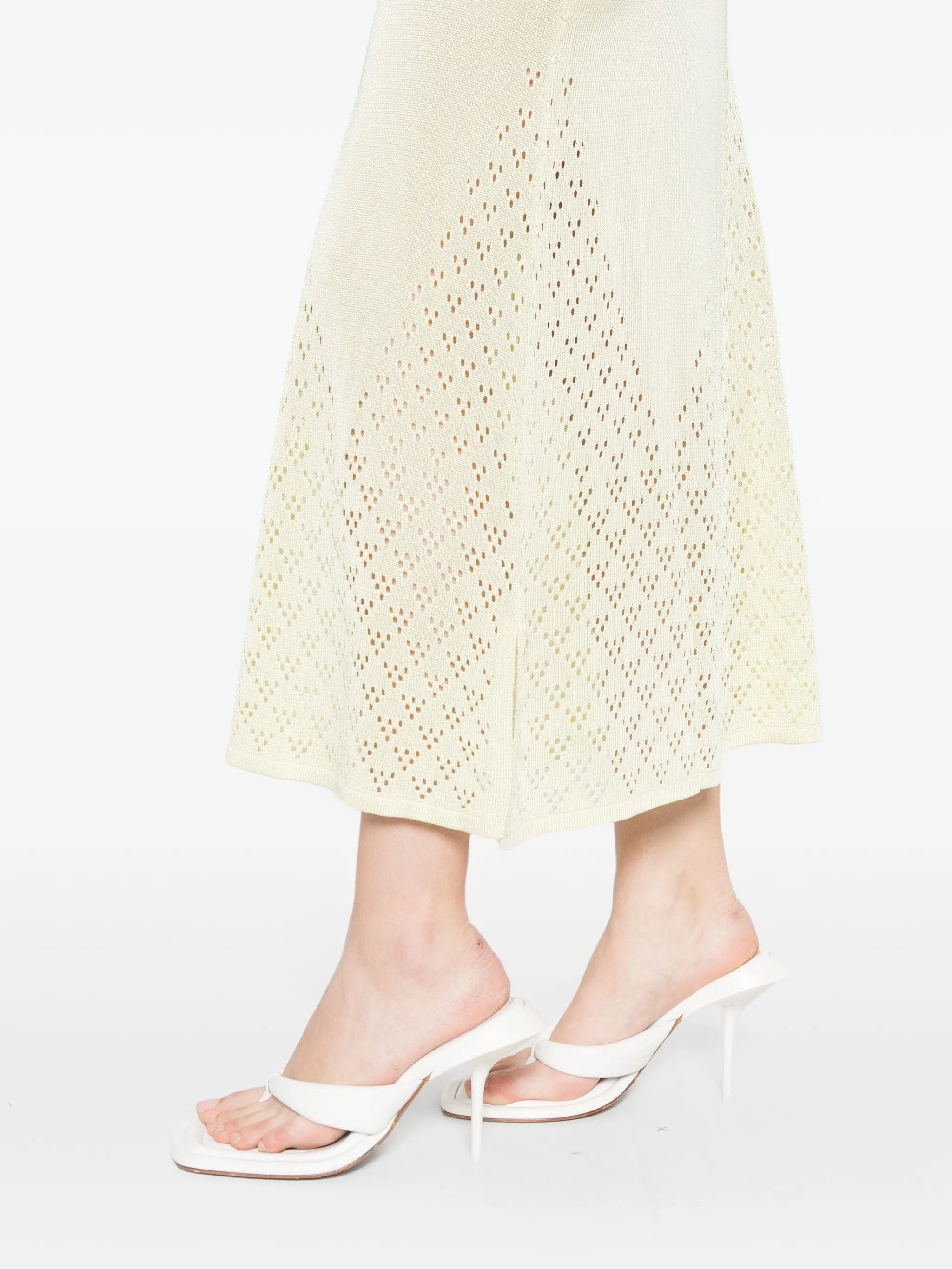 Paris Georgia Amelia openwork midi skirt