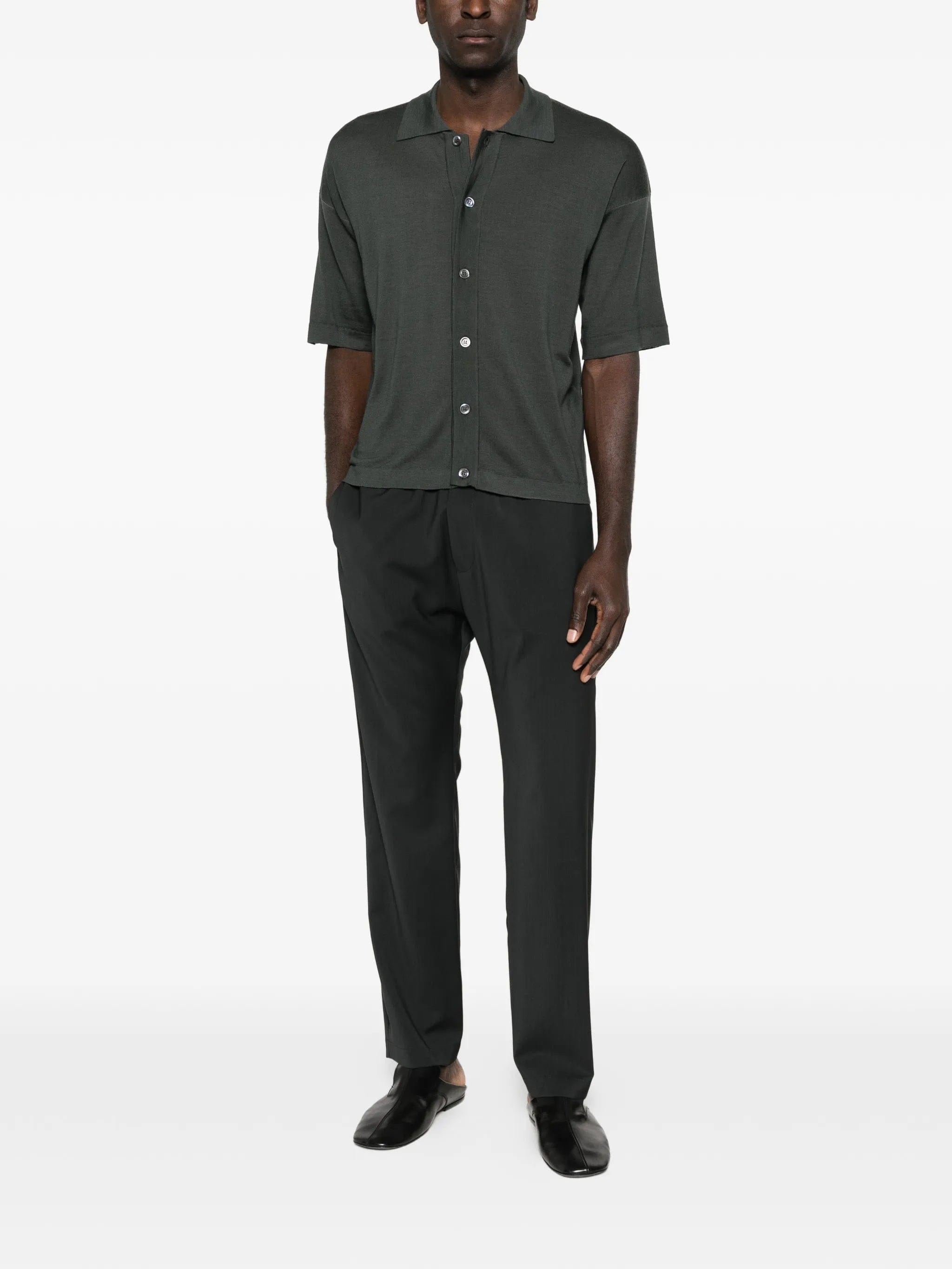 Barena Doni button - down fine - knit shirt