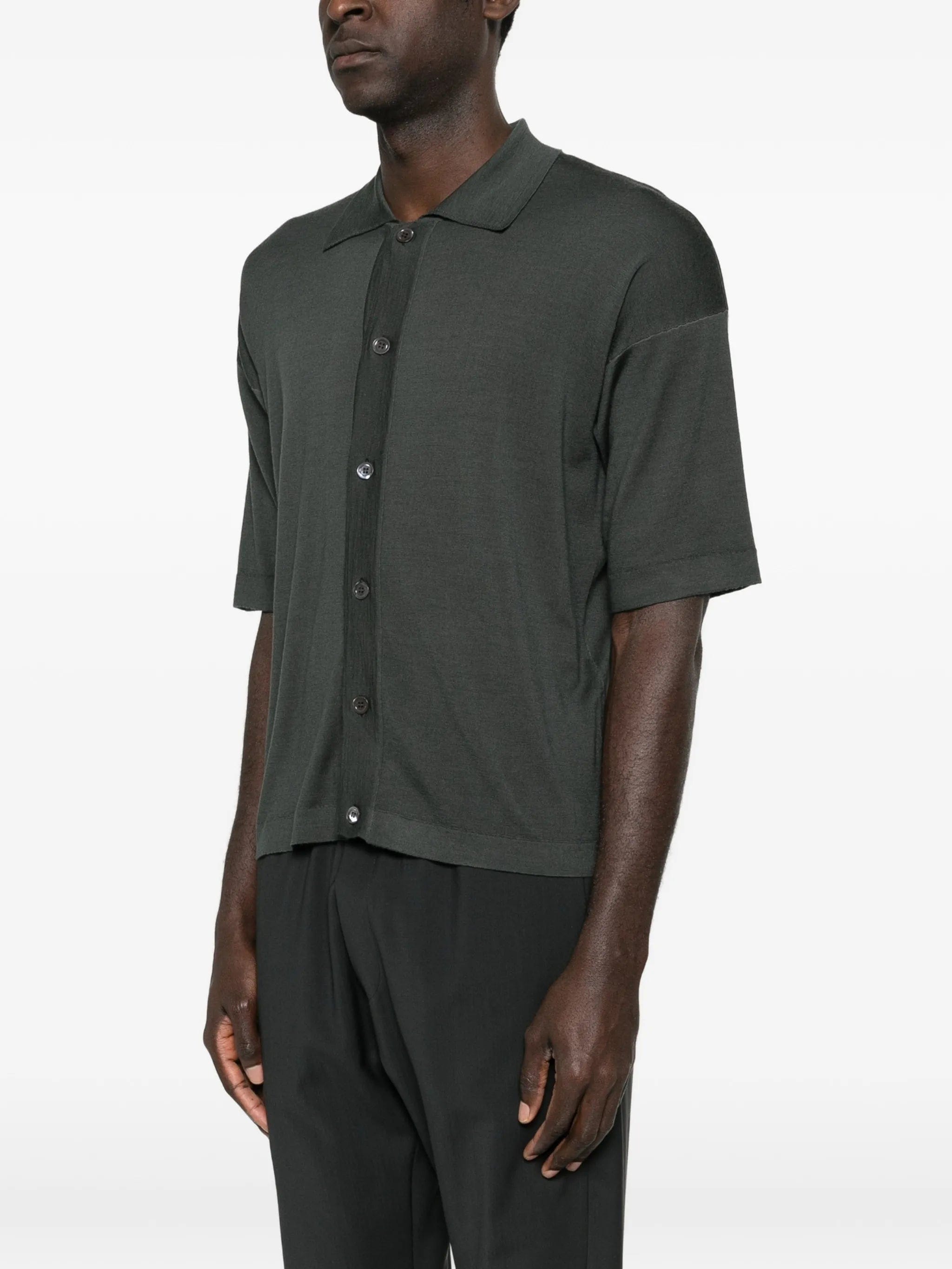 Barena Doni button - down fine - knit shirt