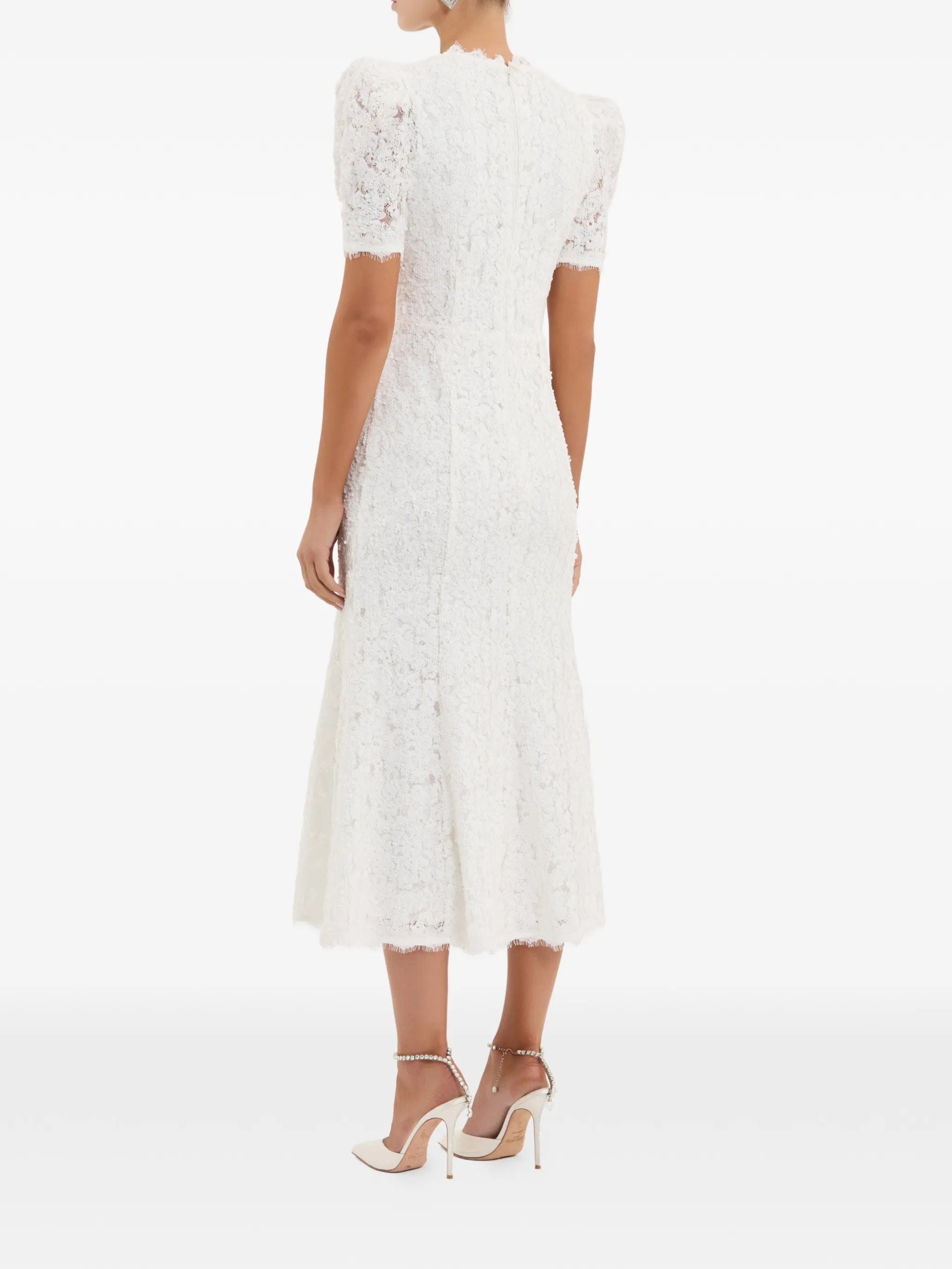 Rebecca Vallance Dillon bow - detail midi dress