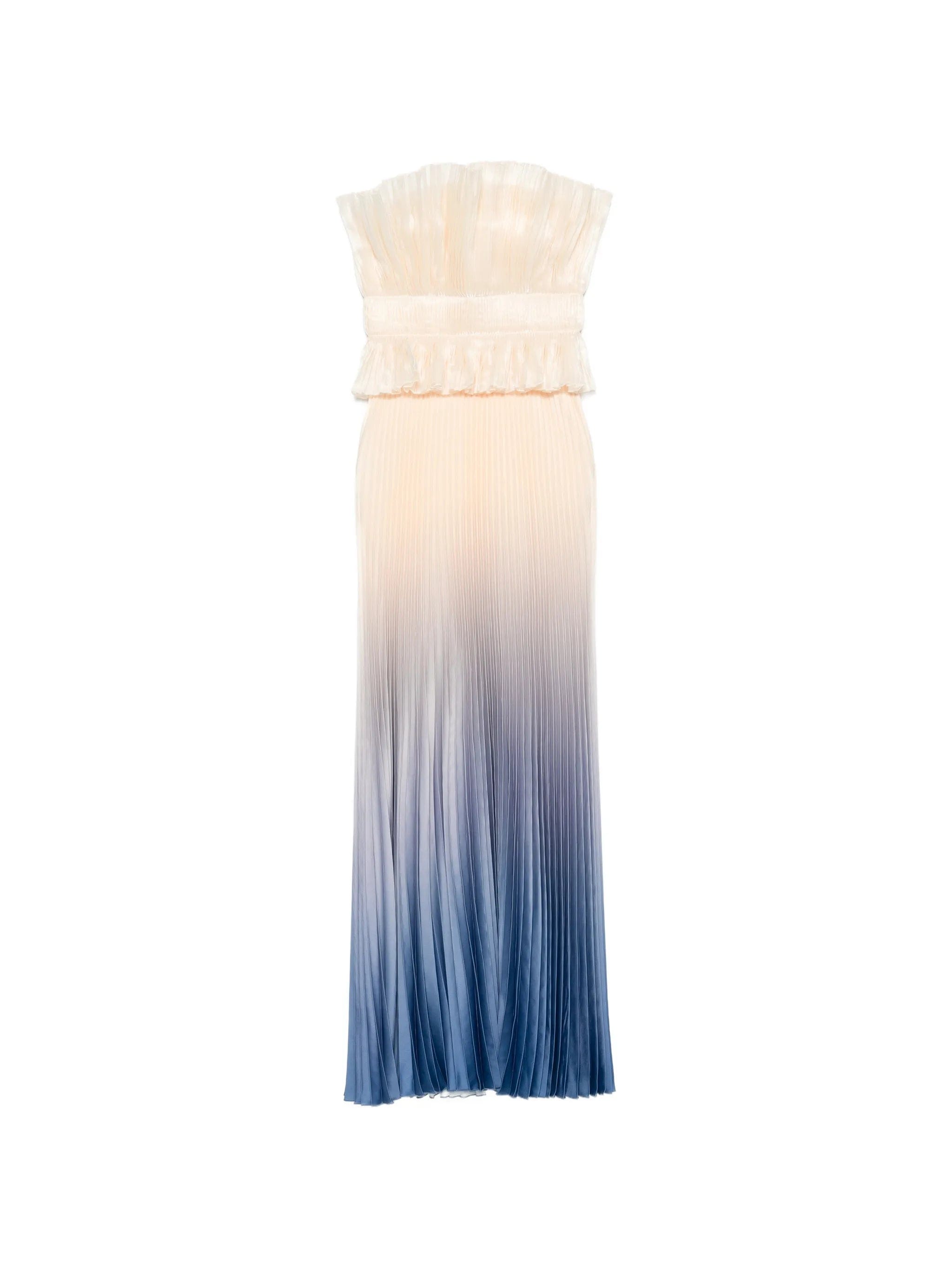 L'IDÉE Masquerade pleated maxi dress