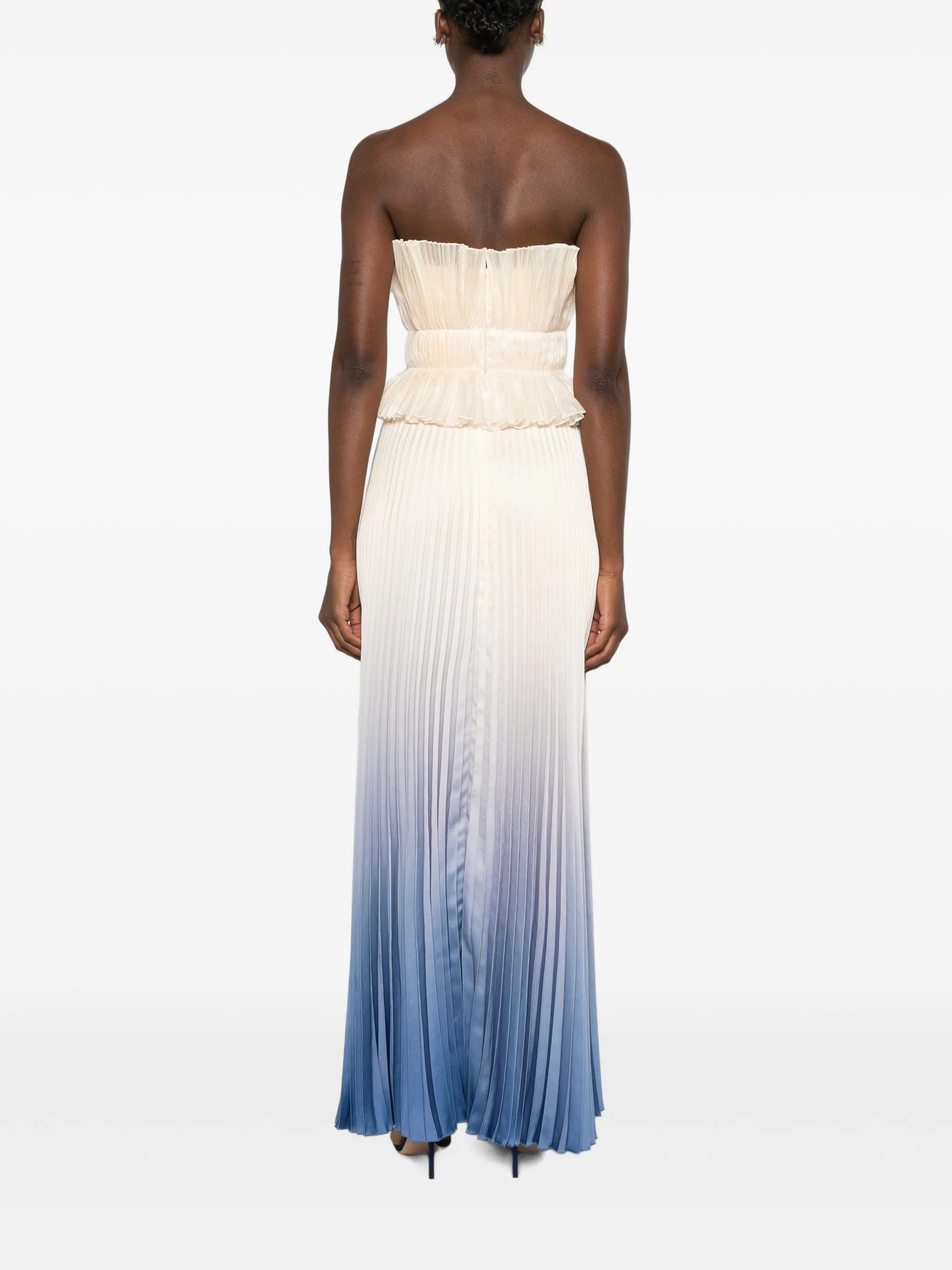 L'IDÉE Masquerade pleated maxi dress