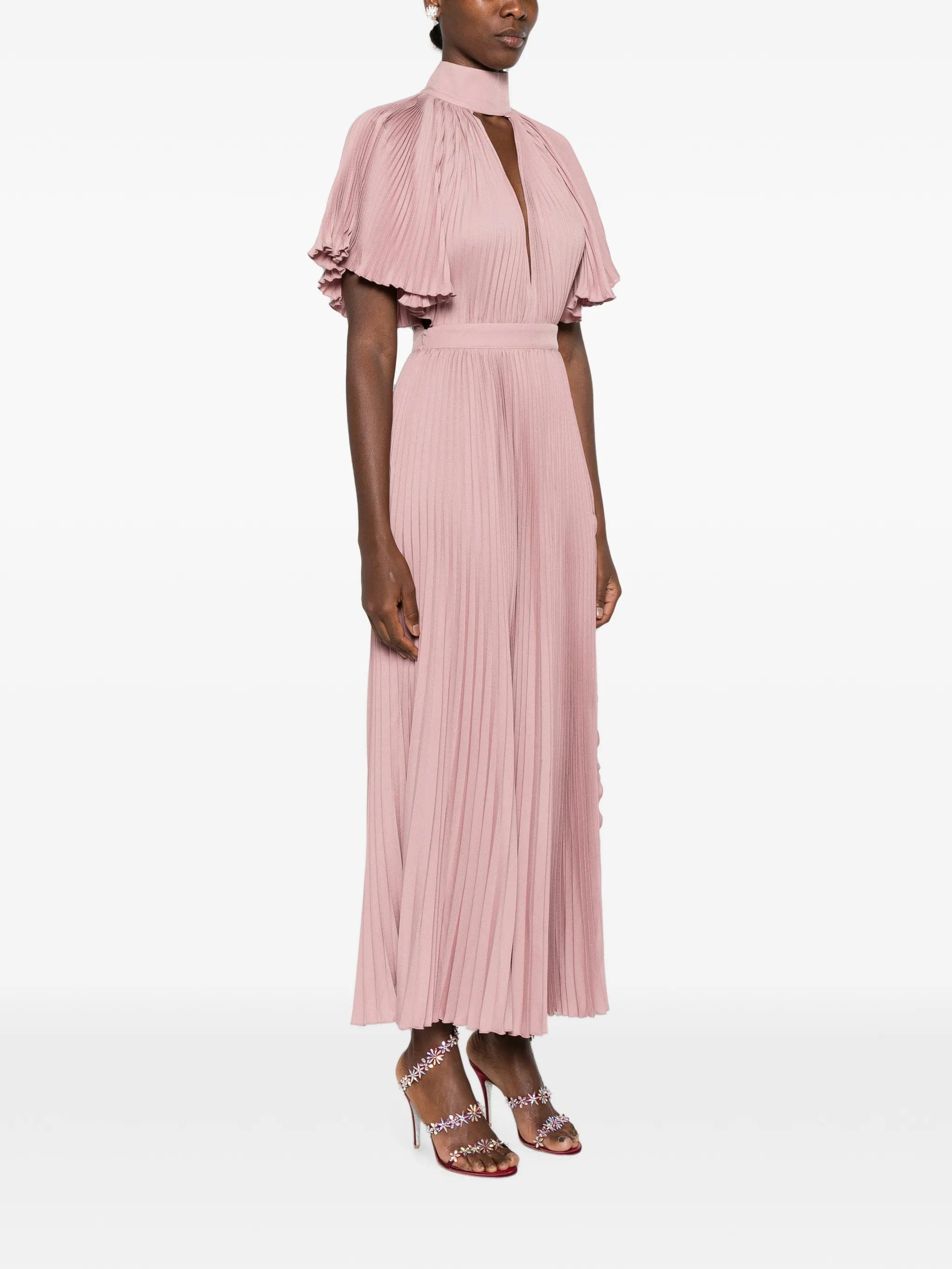 L'IDÉE Anais pleated midi dress