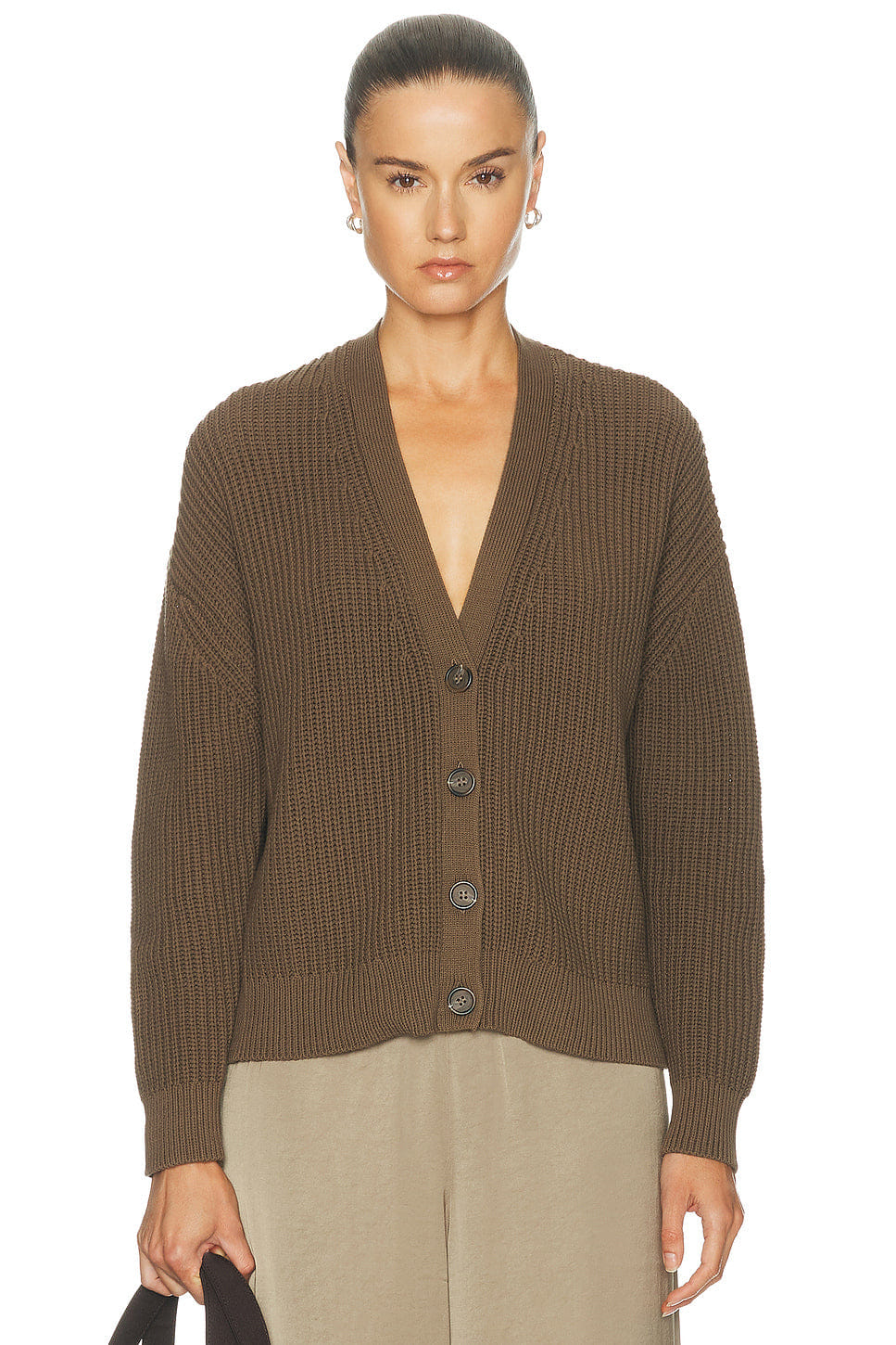 Jenni Kayne Cropped Cotton Cocoon Cardigan