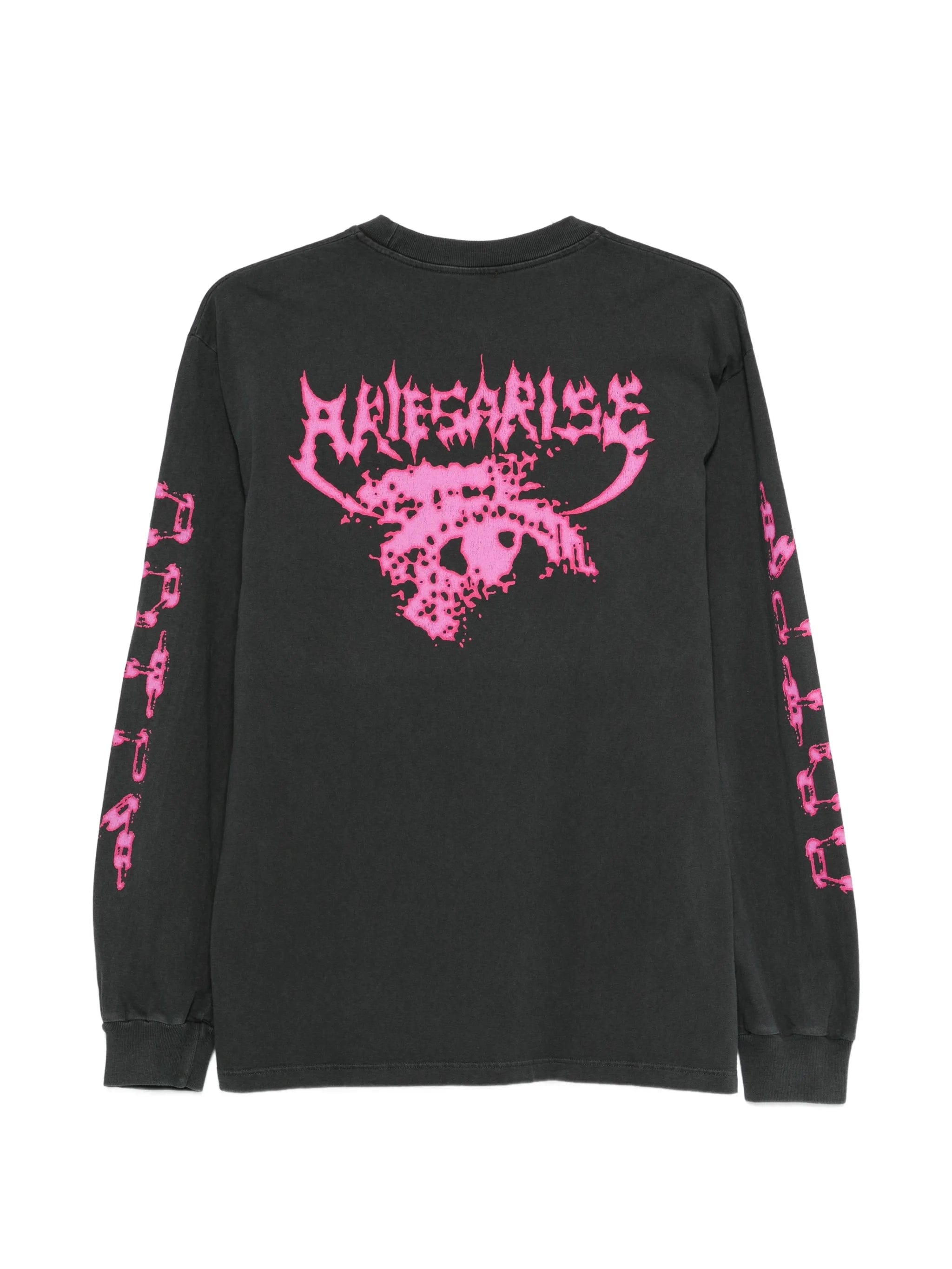 Aries Faded World Mutate long - sleeve T - shirt