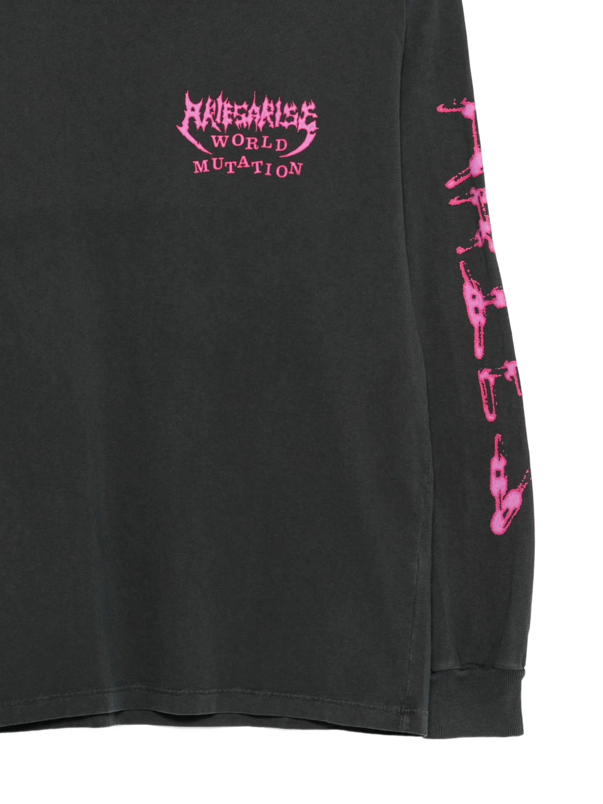 Aries Faded World Mutate long - sleeve T - shirt