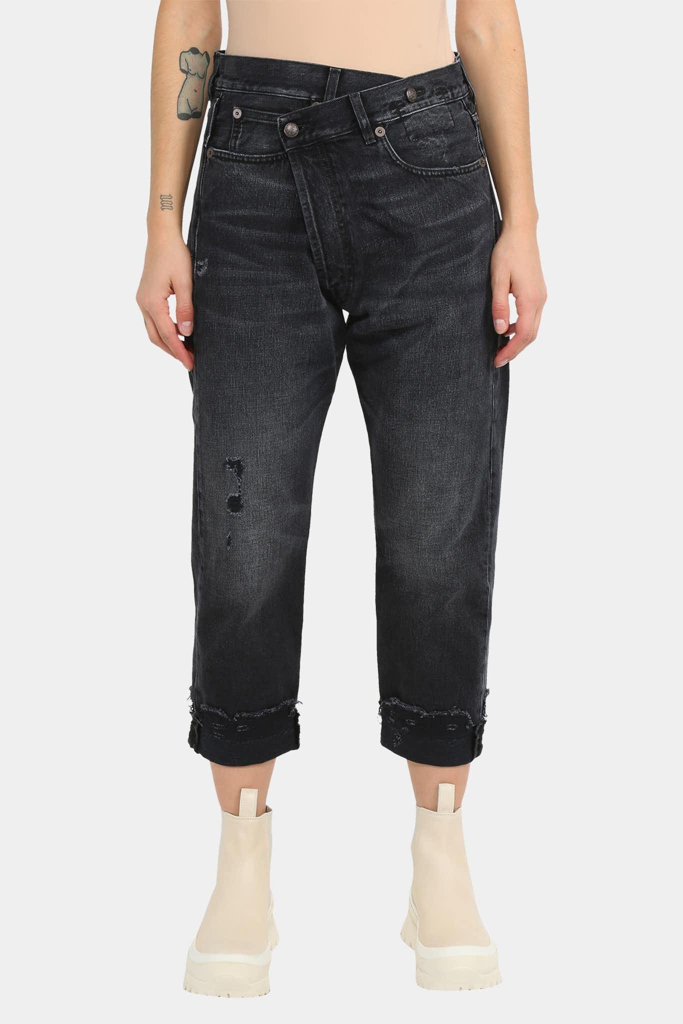 R13 Jean Jake Black en coton noir