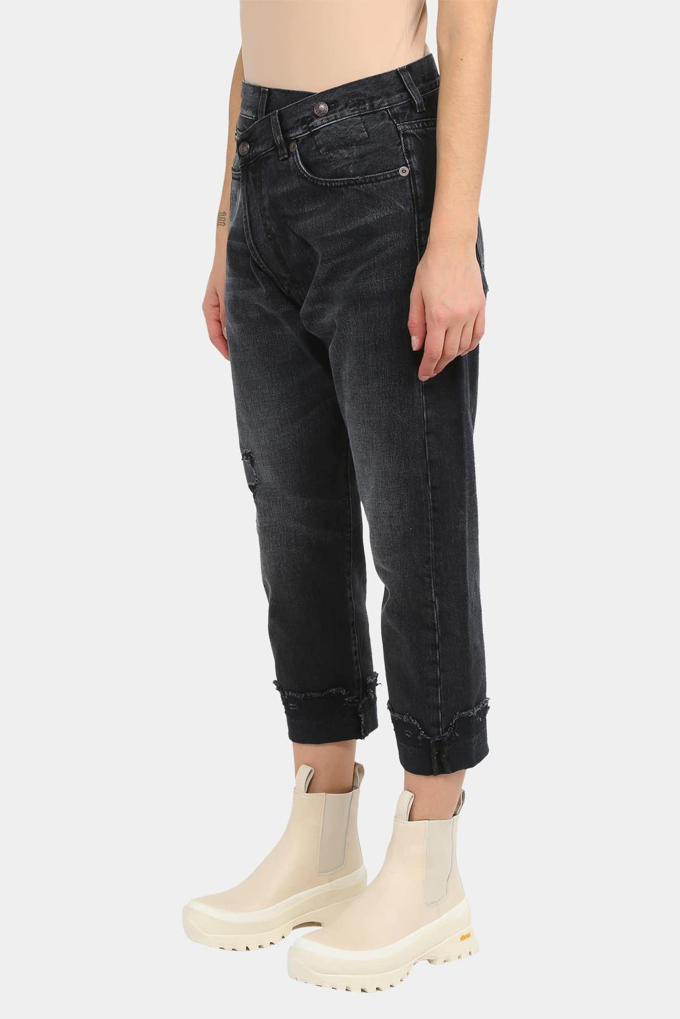 R13 Jean Jake Black en coton noir