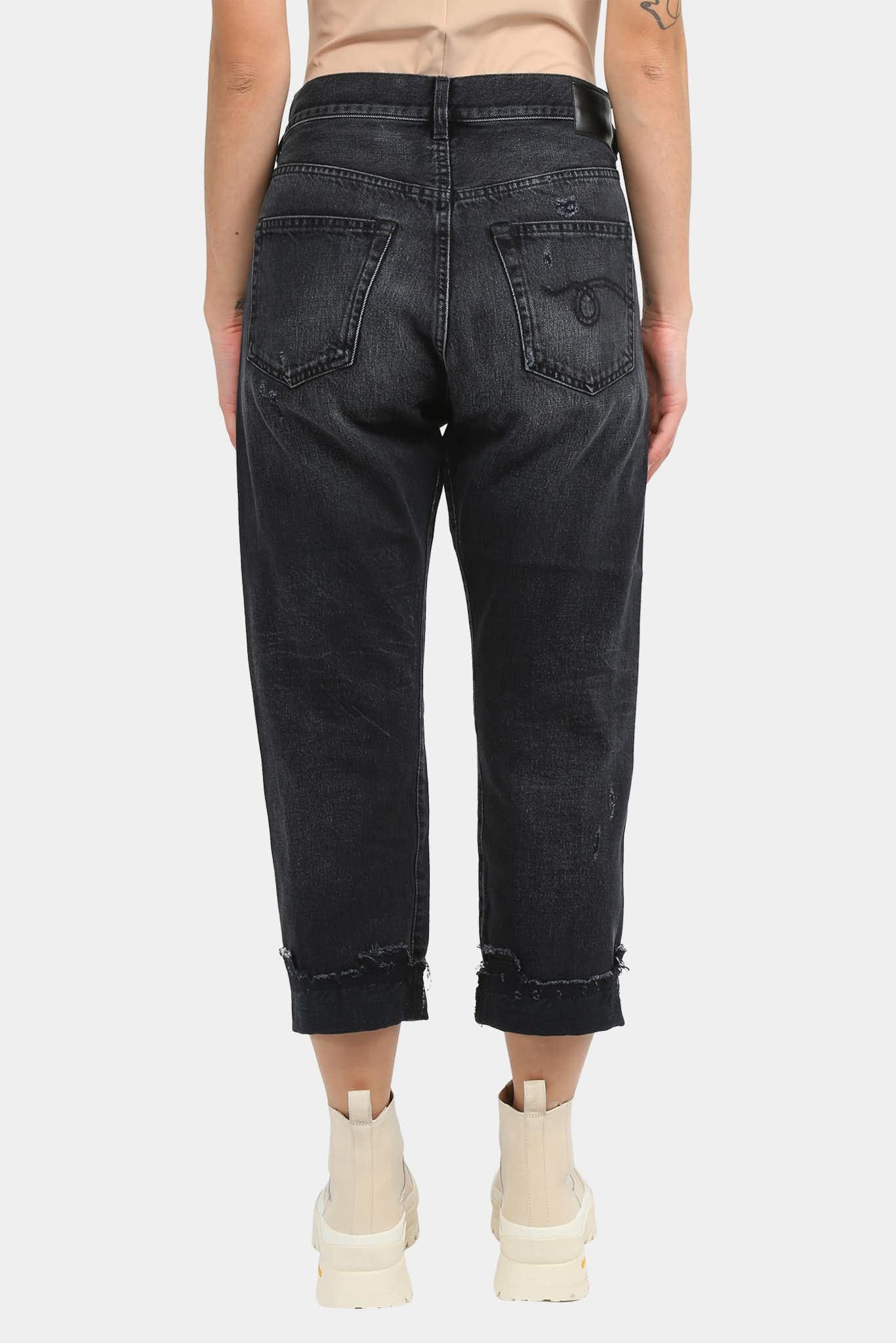 R13 Jean Jake Black en coton noir