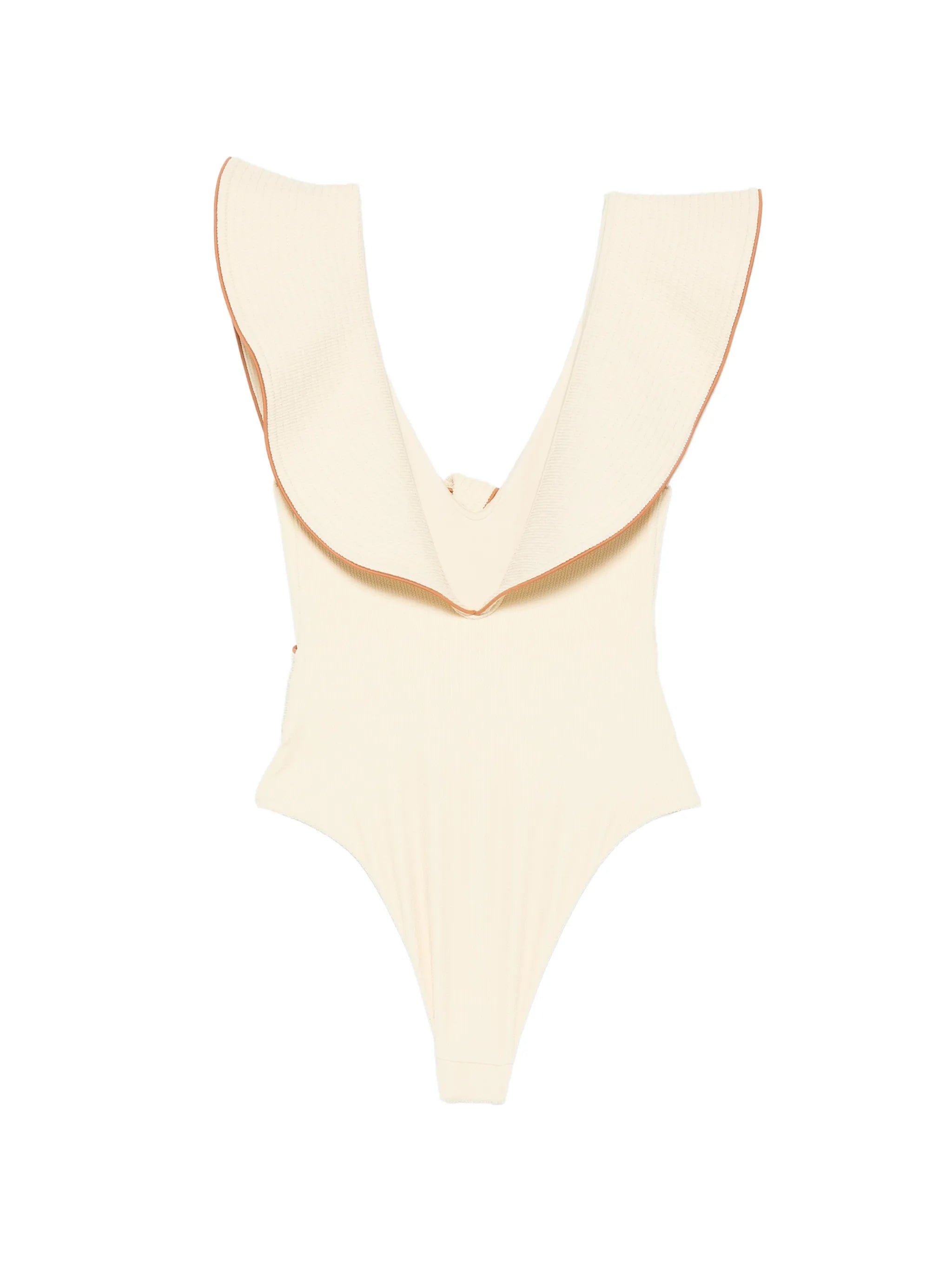 Johanna Ortiz Beaches crinkle ruffled - detail swimsuit