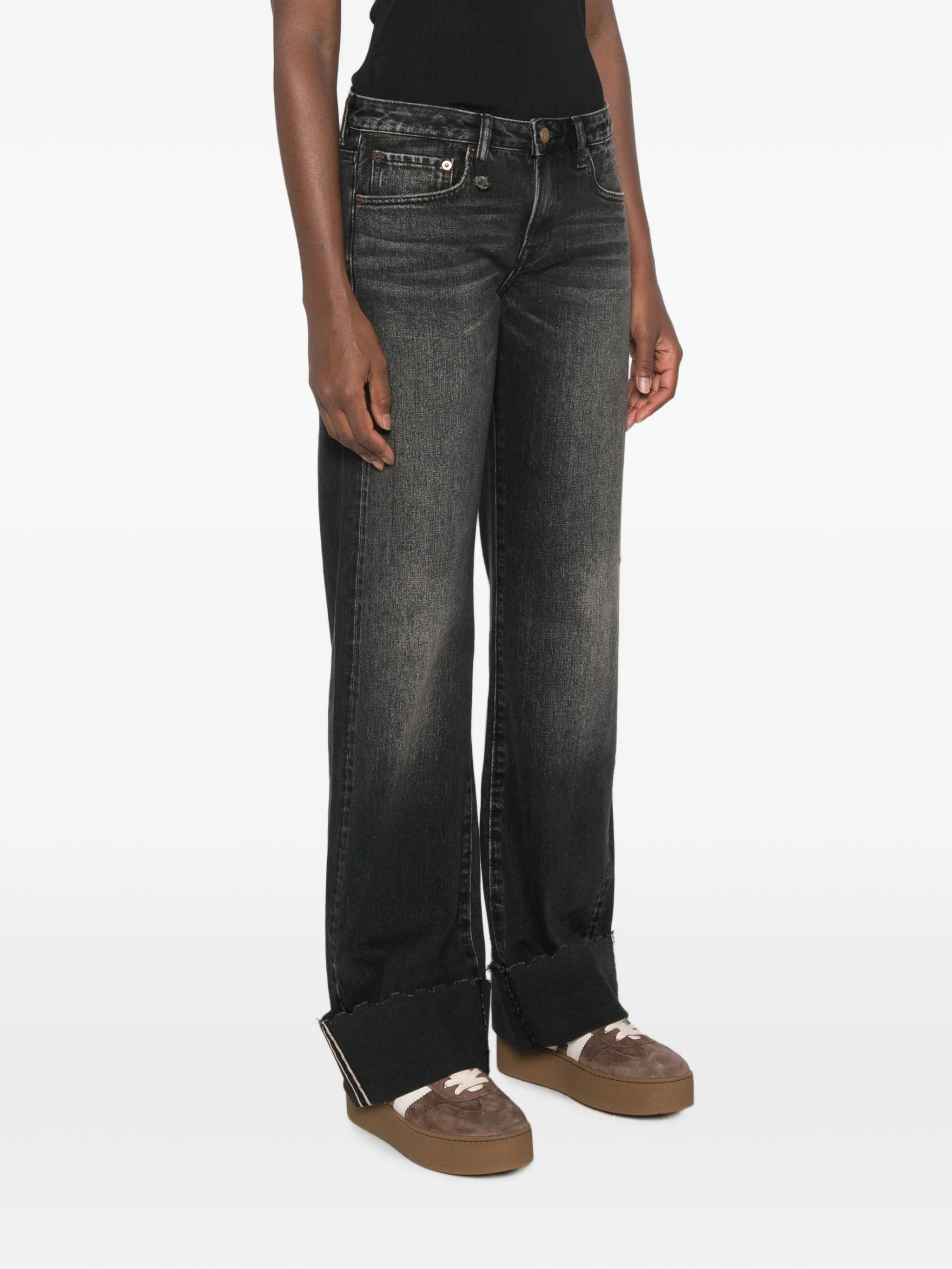 R13 Effie cuffed jeans