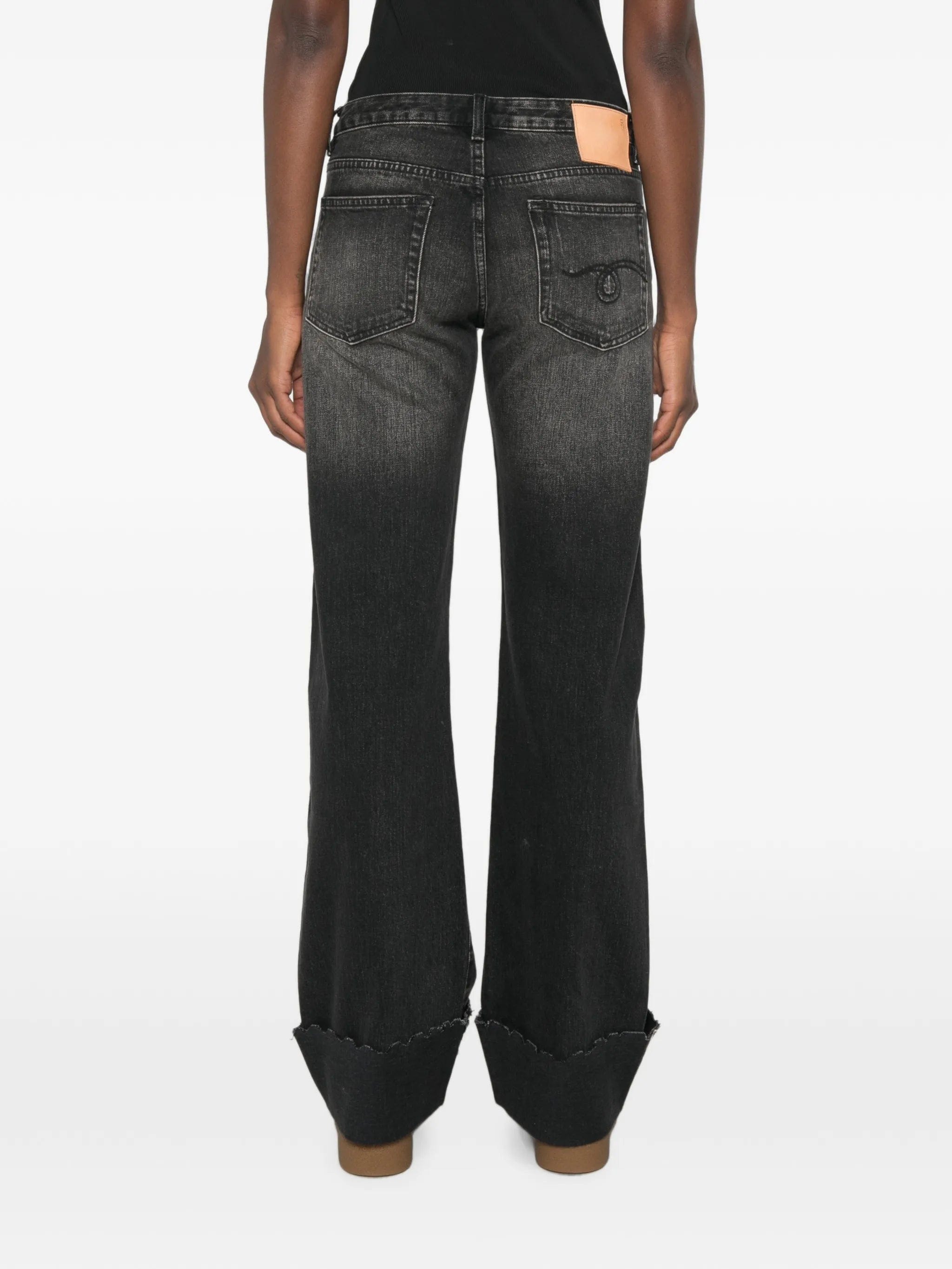 R13 Effie cuffed jeans