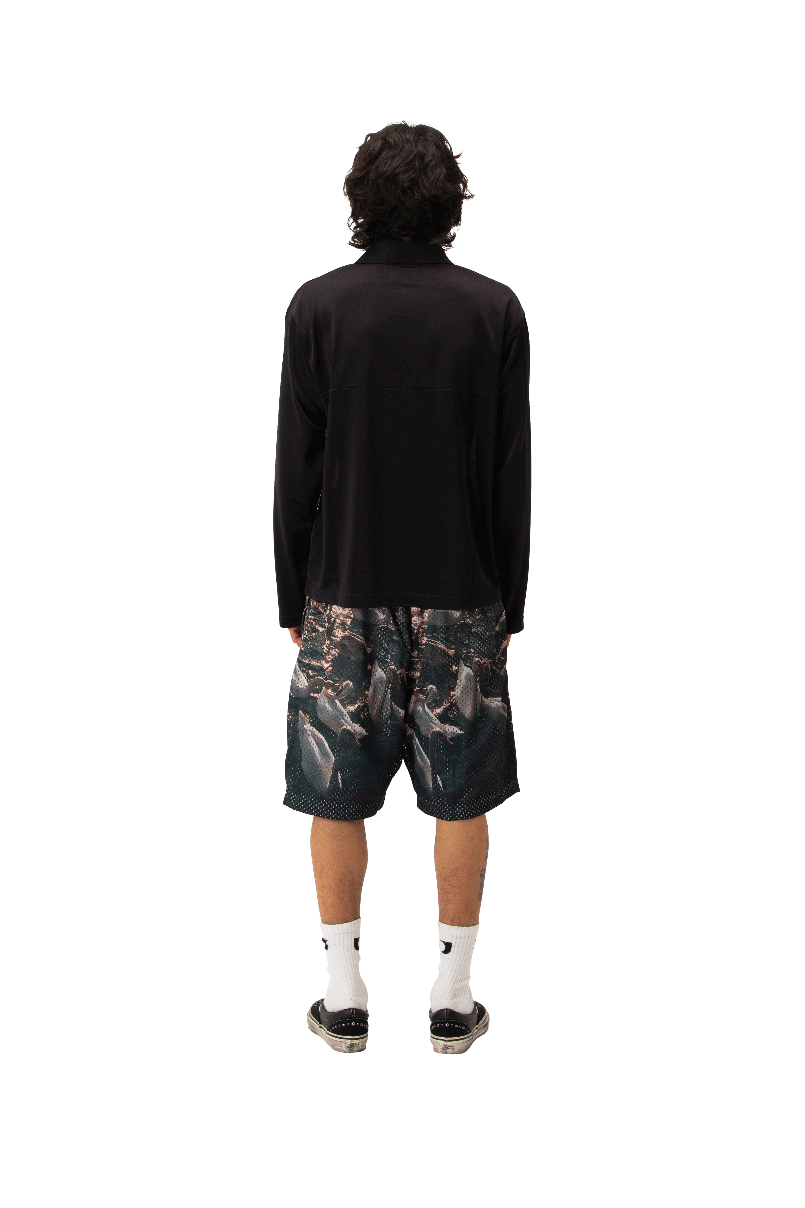 Rassvet Swan Mesh Longsleeve Polo Woven