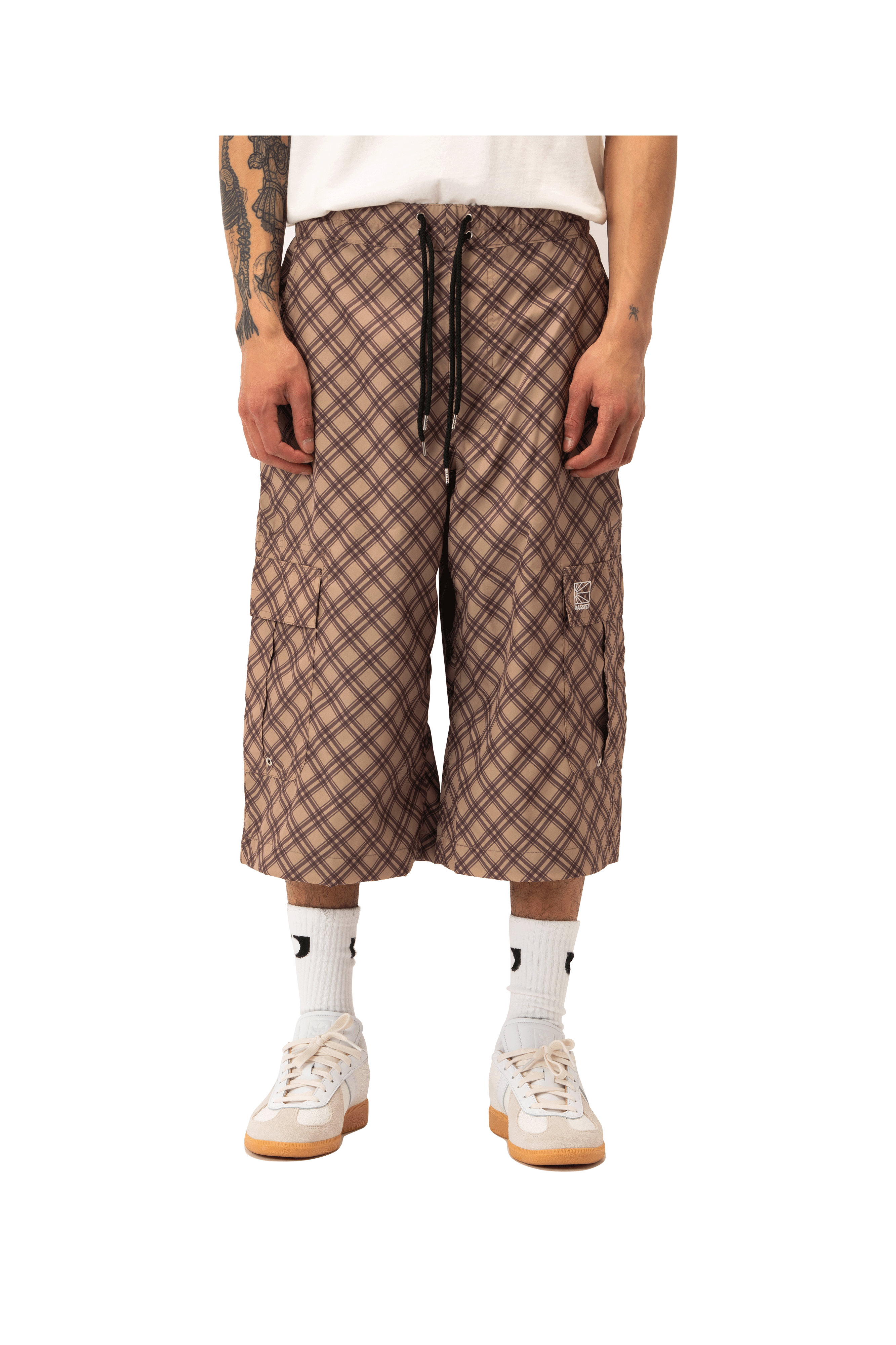 Rassvet Poly Tartan 3 Quarter Cargo Pan Woven