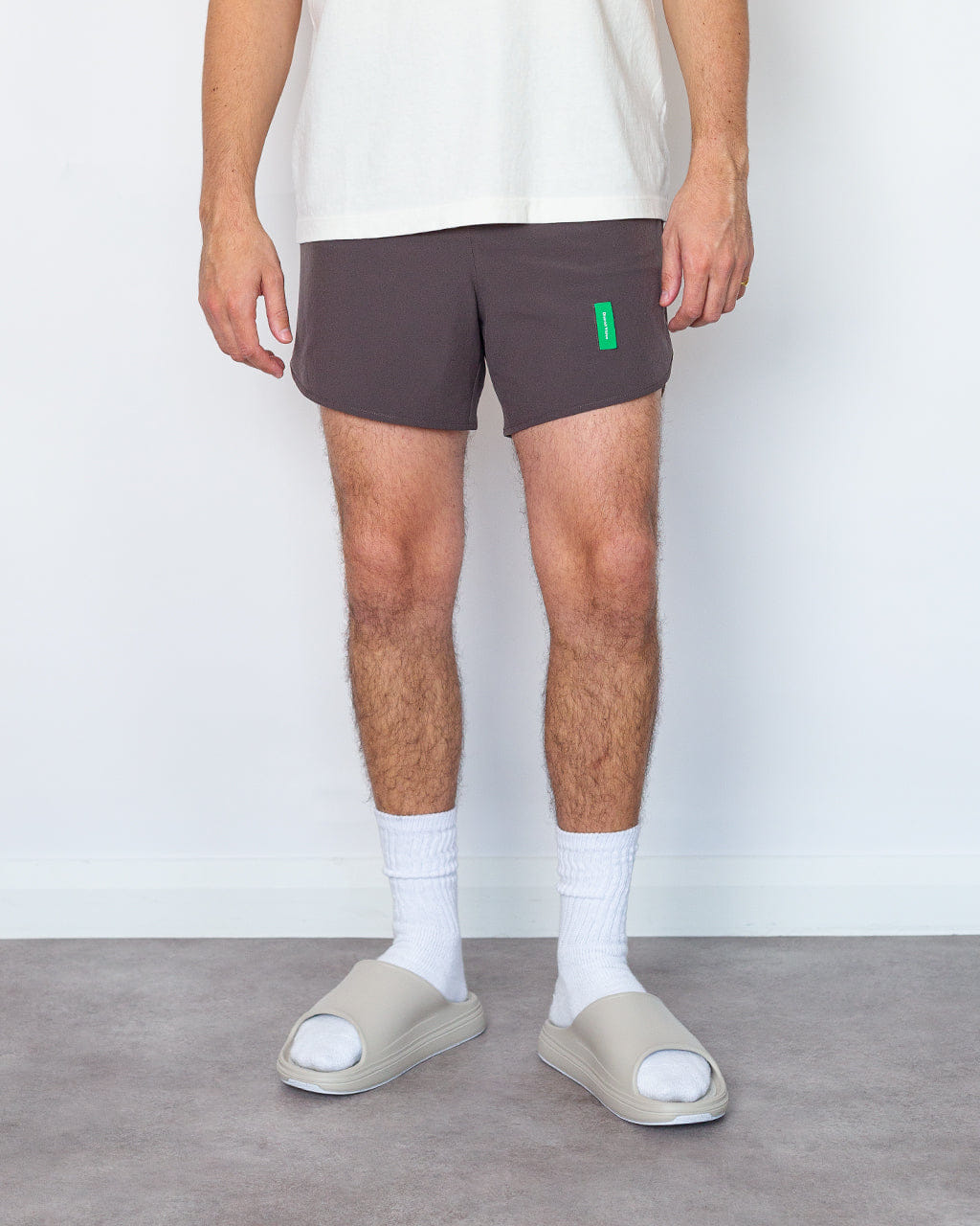 District Vision 5 Inch Training Short - Dark Taupe