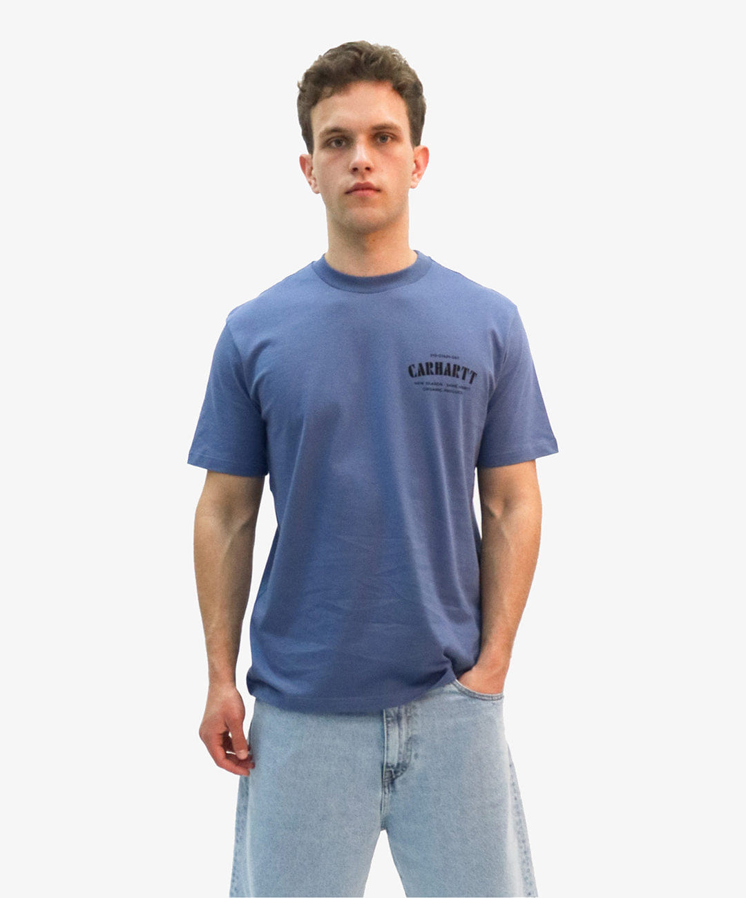 Carhartt | S/S CATALOGUE C LOGO T - SHIRT { BLUE/BLACK