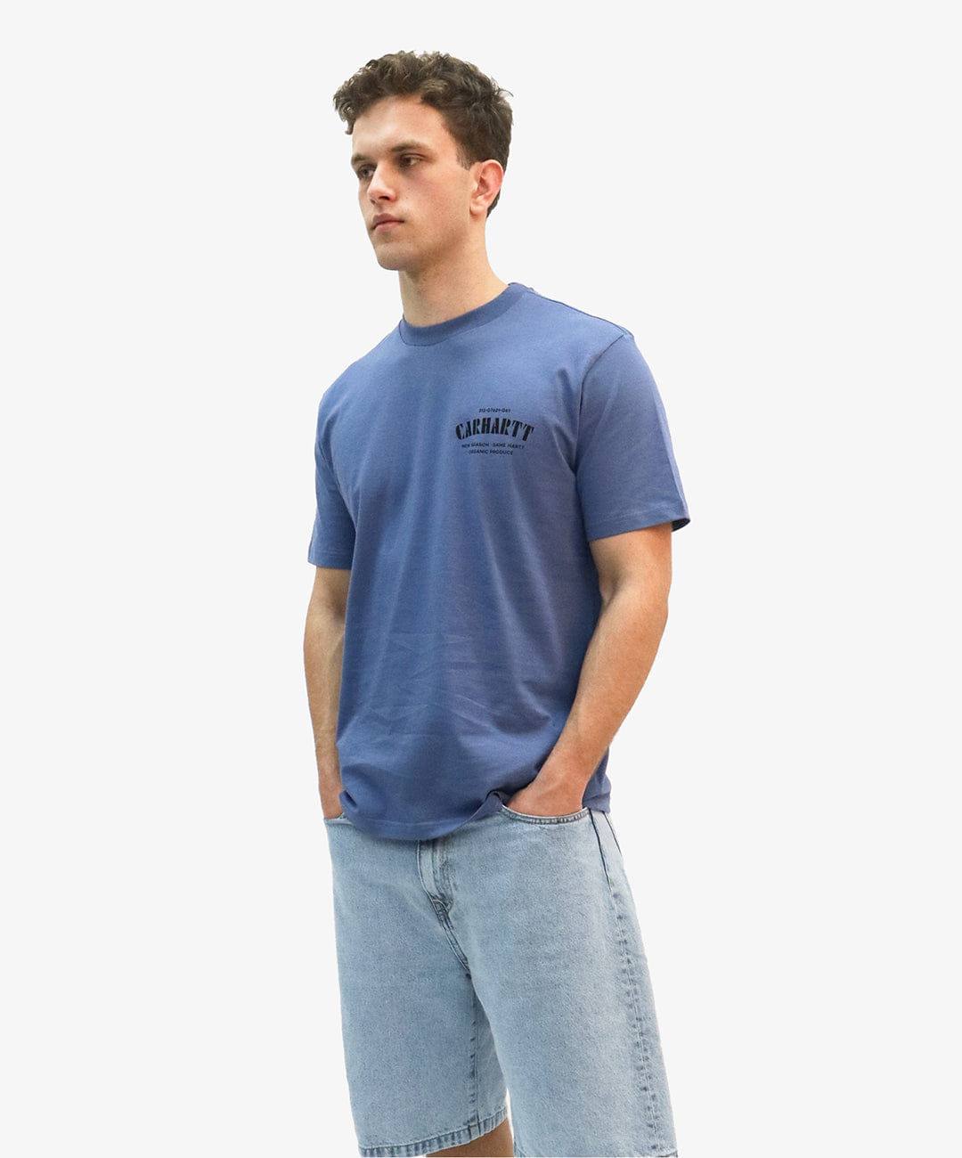 Carhartt | S/S CATALOGUE C LOGO T - SHIRT { BLUE/BLACK