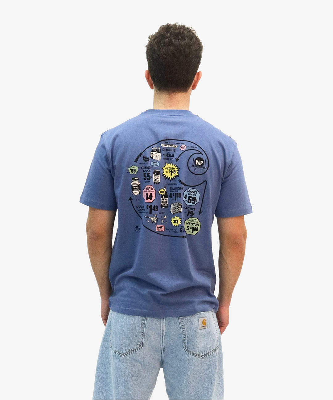 Carhartt | S/S CATALOGUE C LOGO T - SHIRT { BLUE/BLACK