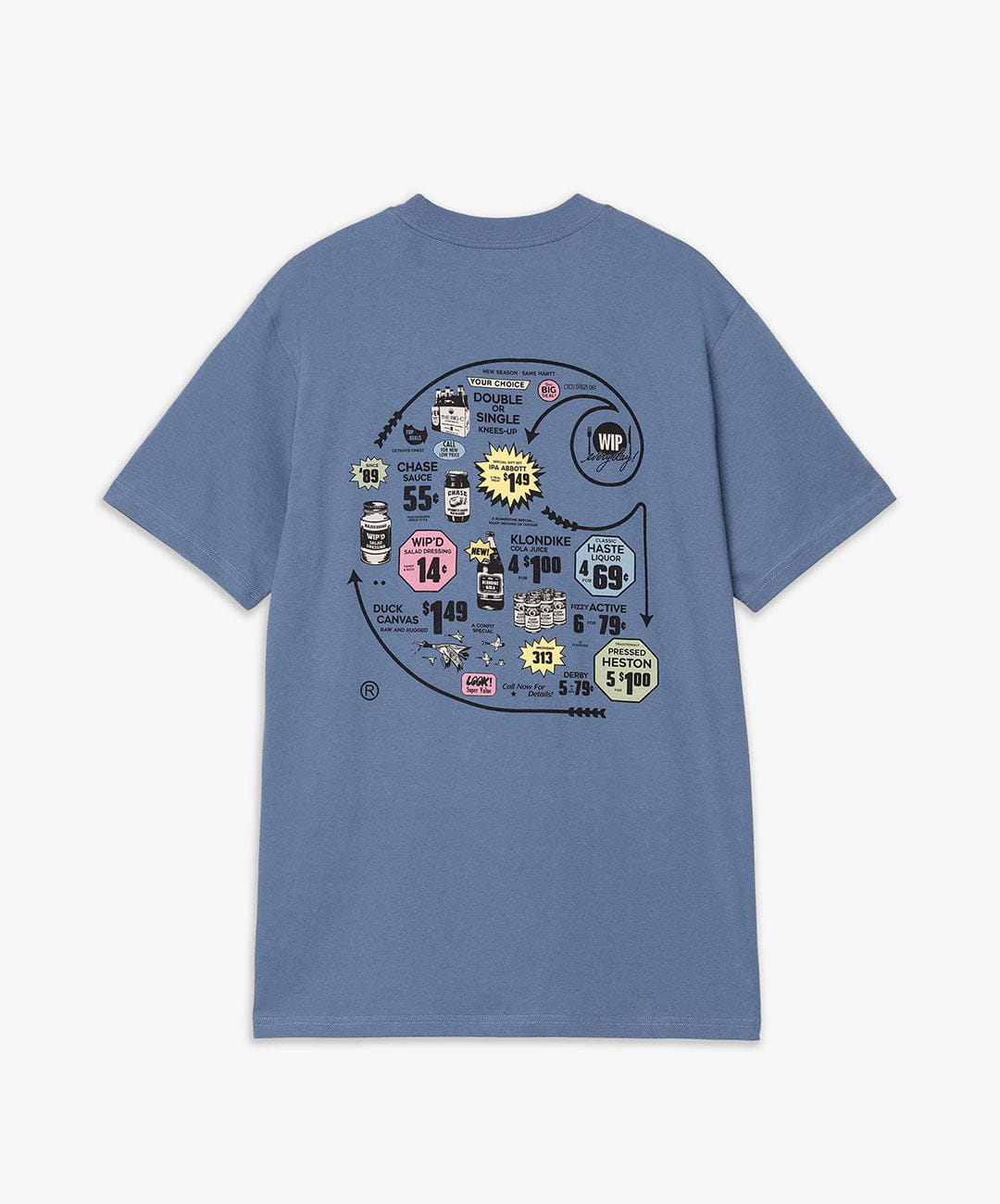 Carhartt | S/S CATALOGUE C LOGO T - SHIRT { BLUE/BLACK