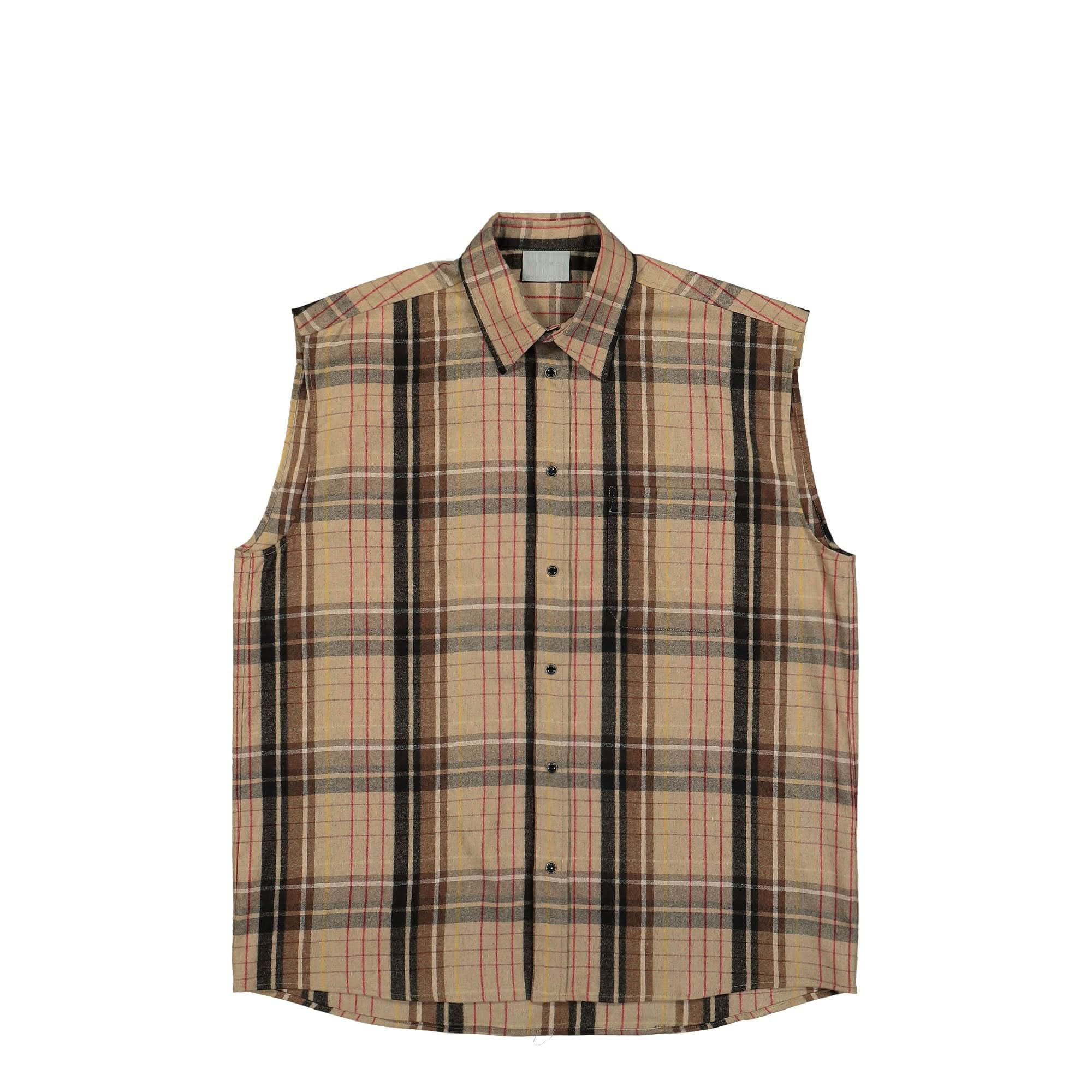 Vtmnts Flannel Sleeveless Shirt