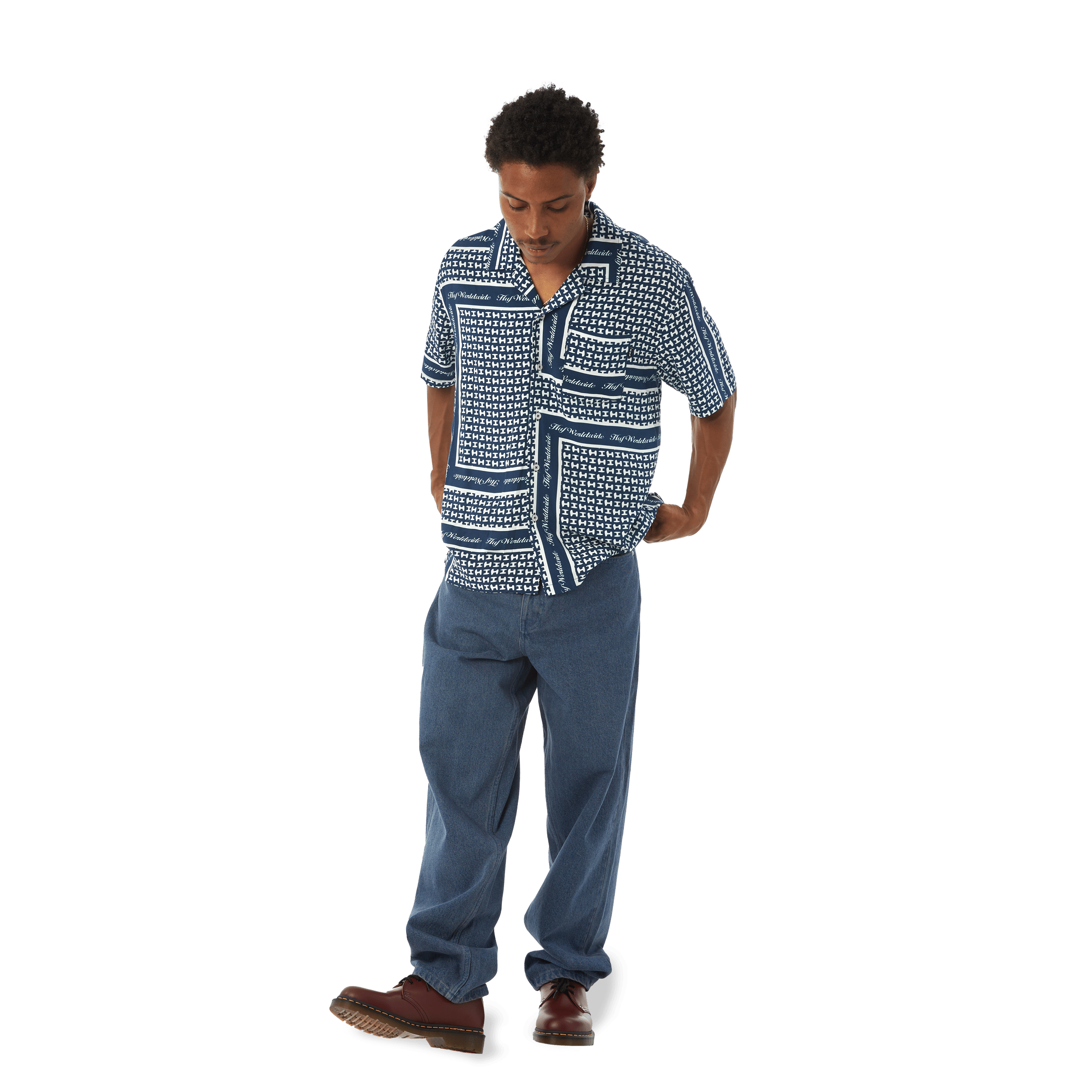 HUF CROMER WASHED PANT (Blue Night)