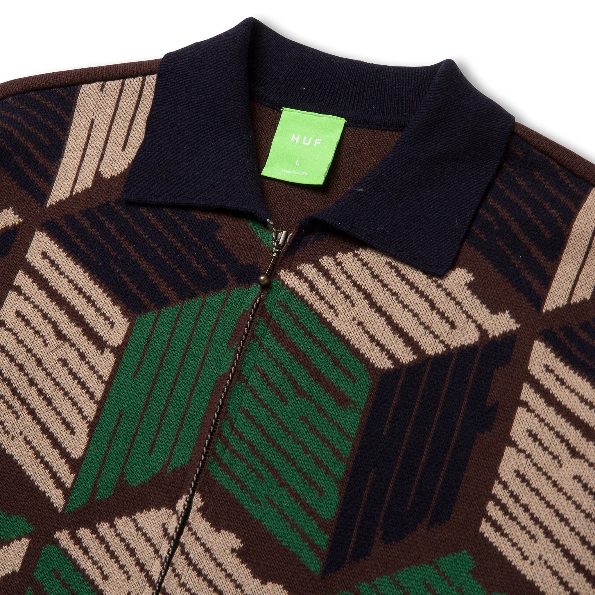 HUF DIMENSIONS ZIP SWEATER