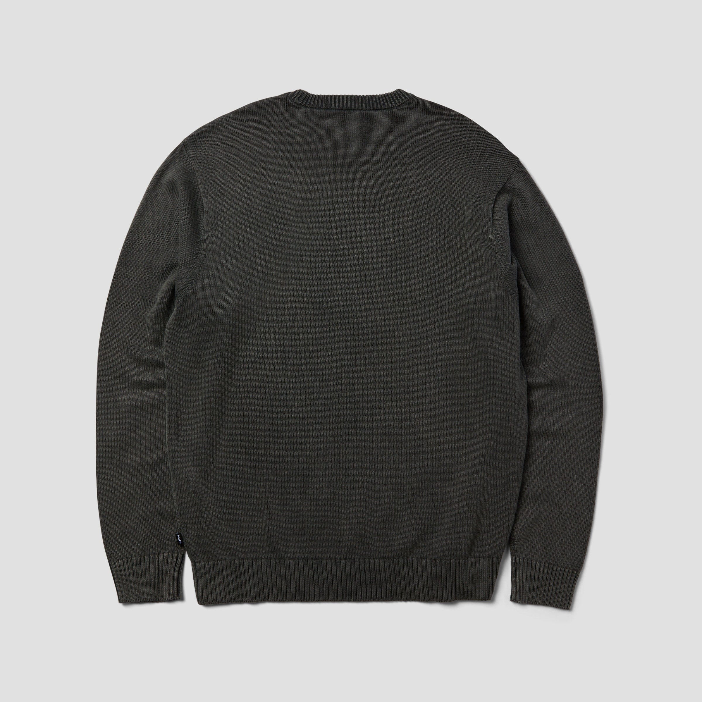 HUF Pacific Wash Embossed Crewneck Black