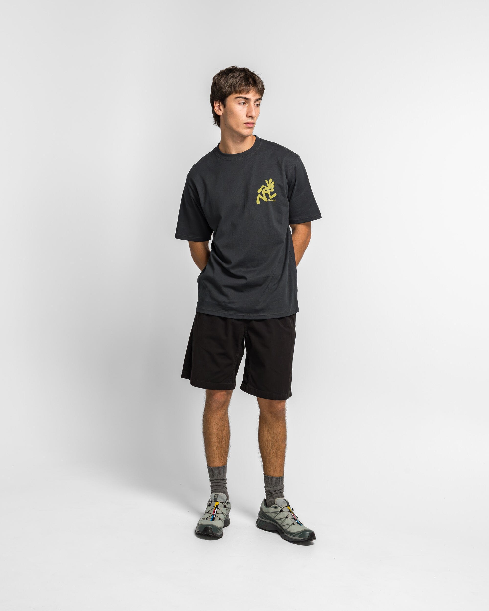 Gramicci Running Man T-Shirt - Vintage Black