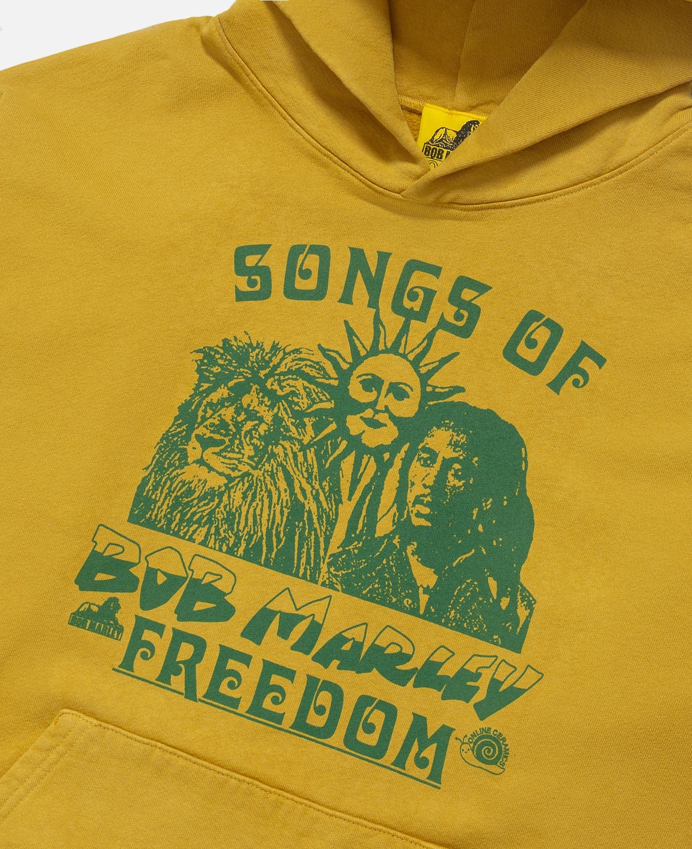 Online Ceramics Songs Of Freedom' Hoodie (Yellow)