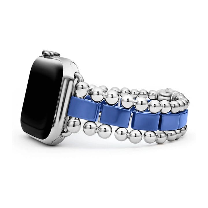 Lagos Smart Caviar Ultramarine Ceramic & Stainless Steel Watch Bracelet 38 - 45 mm - 12 - 90009 - CL7