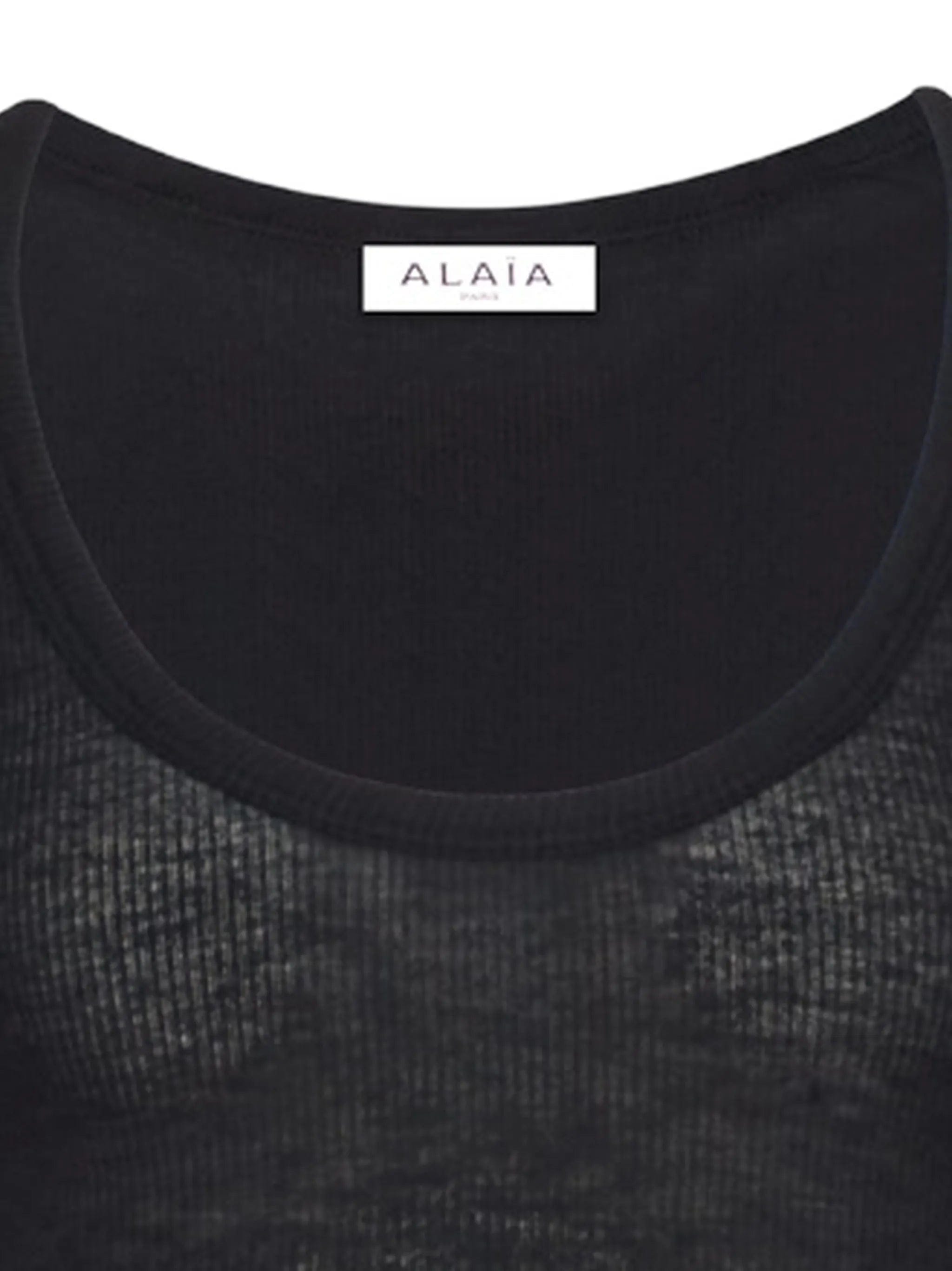 Alaïa ribbed - knit bodysuit