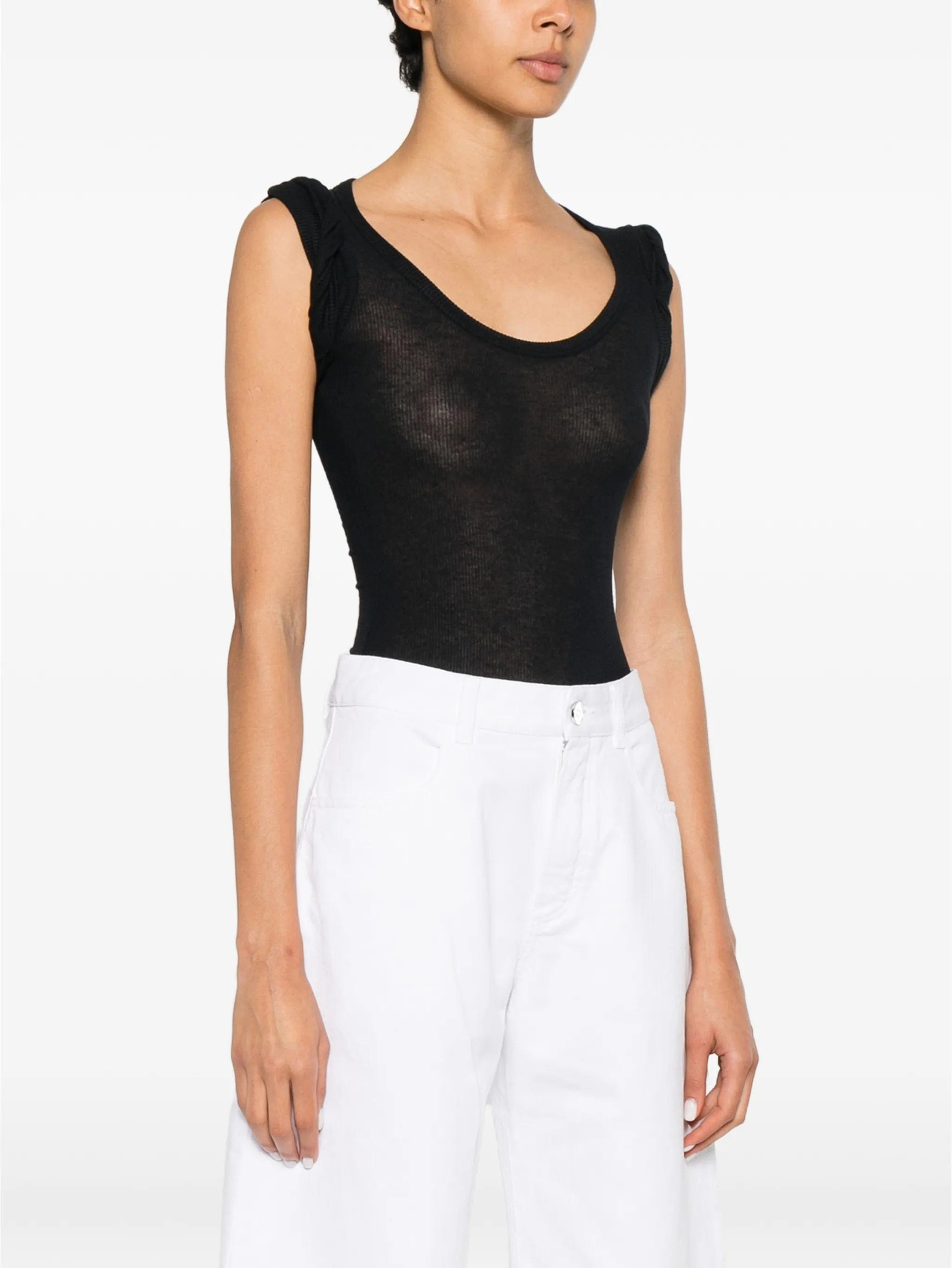 Alaïa ribbed - knit bodysuit