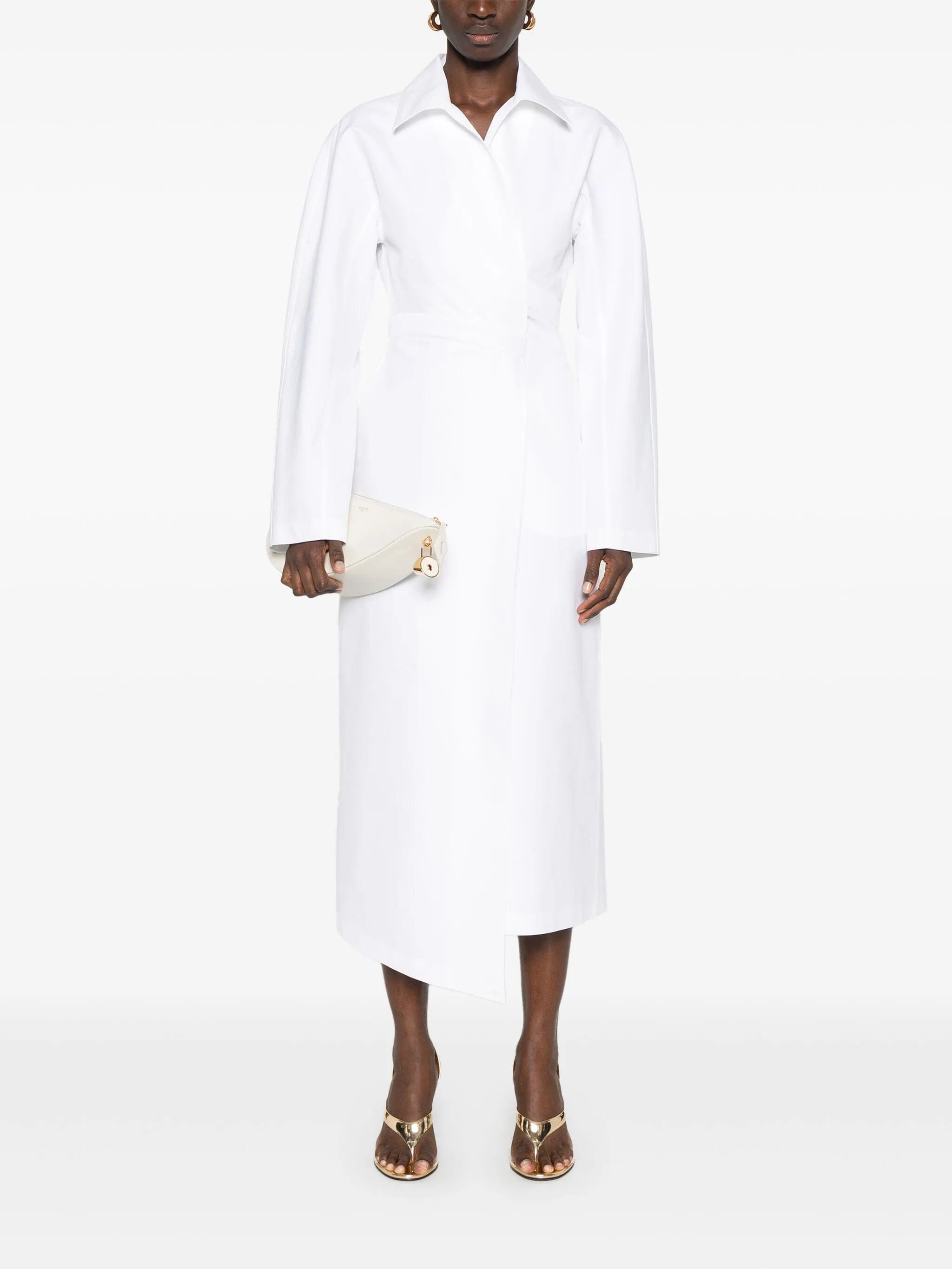 Alaïa wrap midi dress