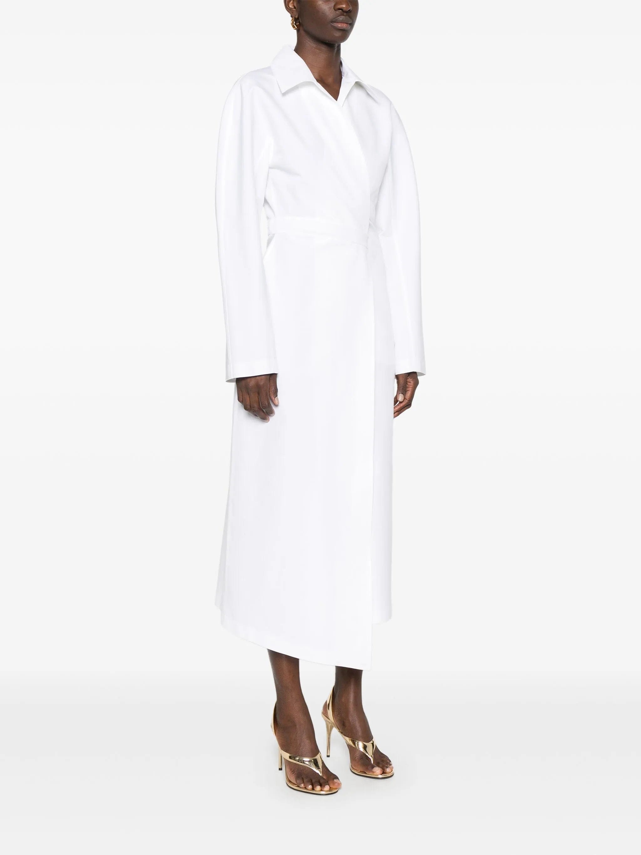 Alaïa wrap midi dress